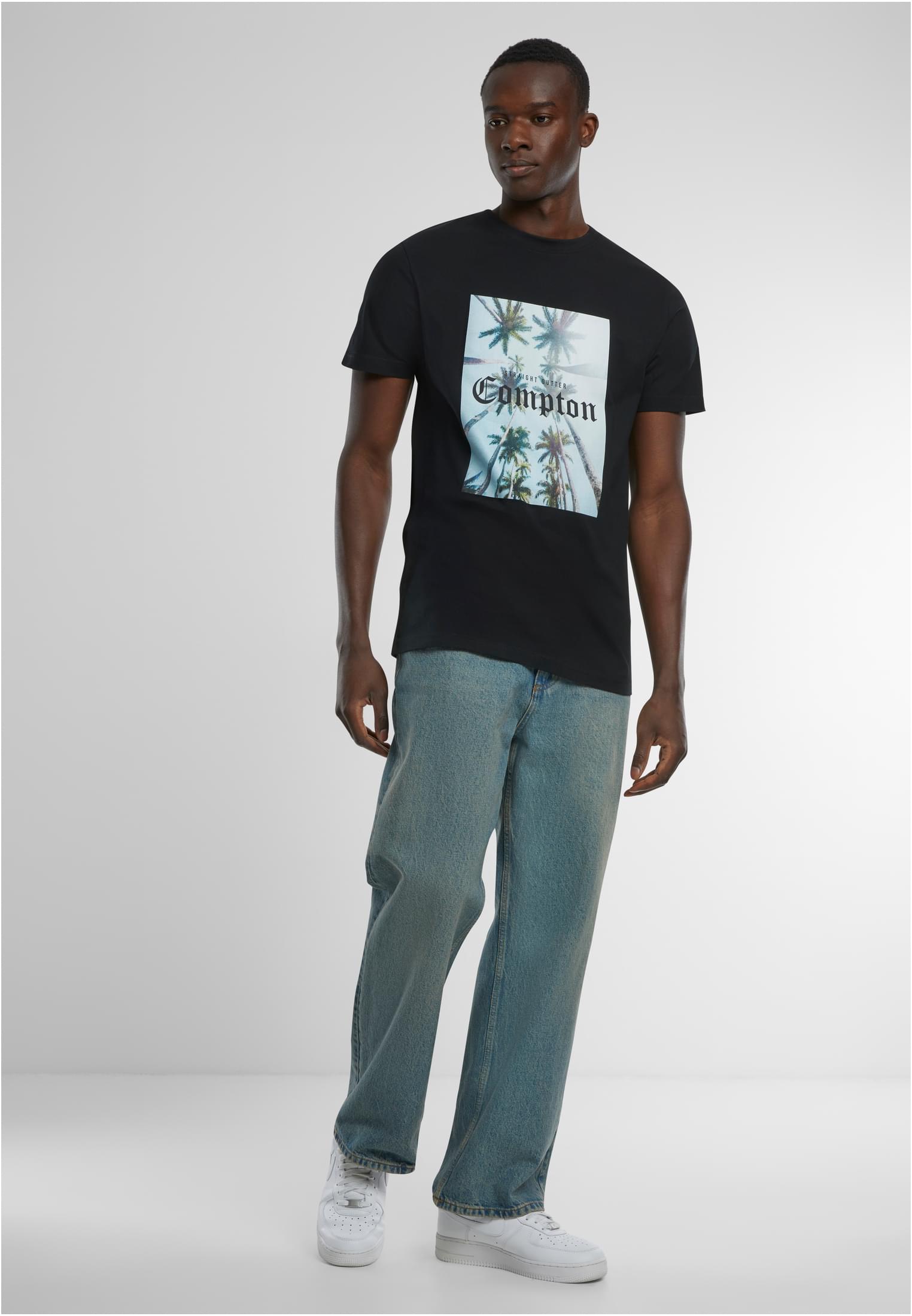 Compton Palms Tee black XXL - workoutbrands.com