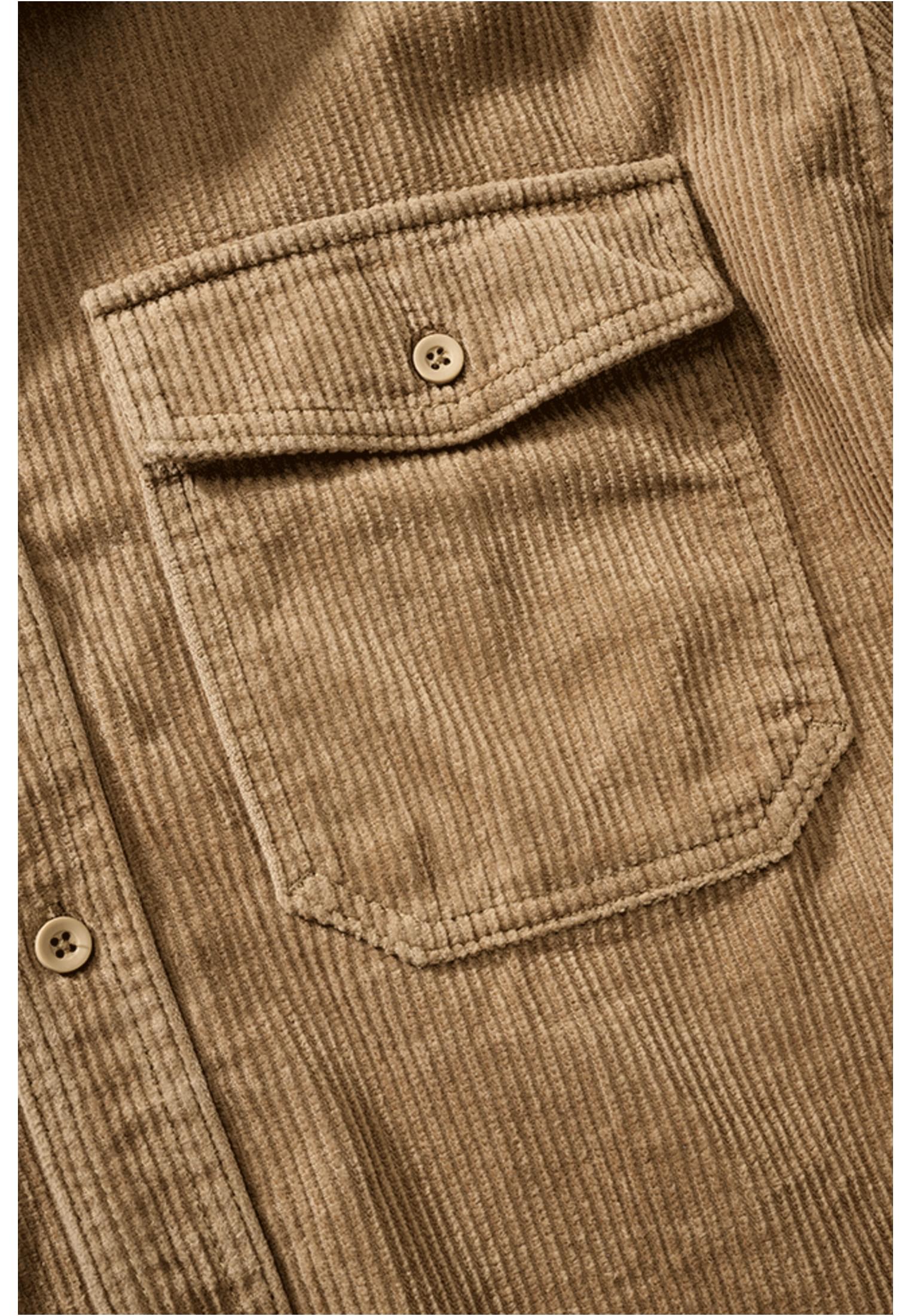 Corduroy Classic Shirt Long Sleeve camel 7XL - workoutbrands.com