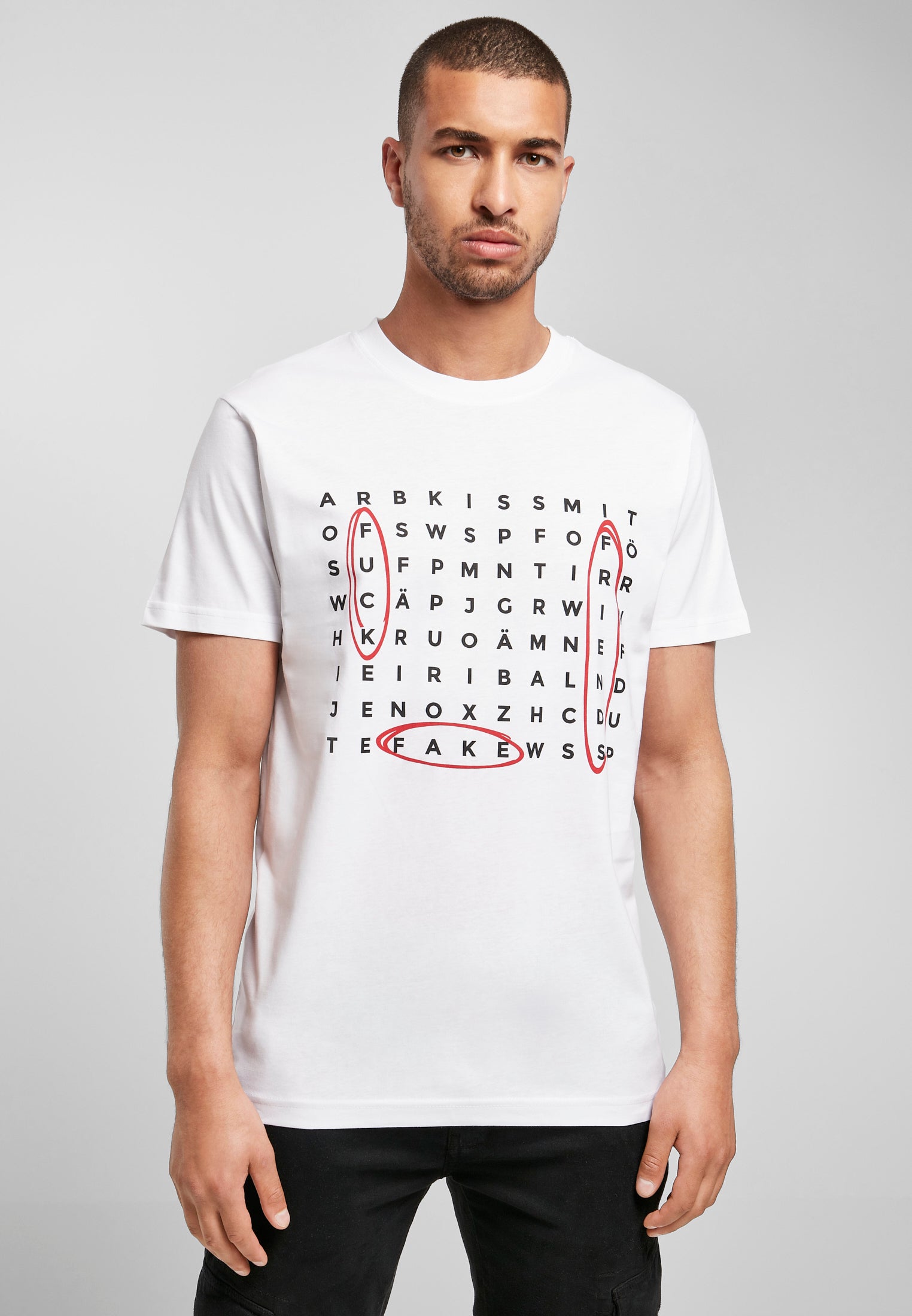 Crossword Tee white XXL - workoutbrands.com