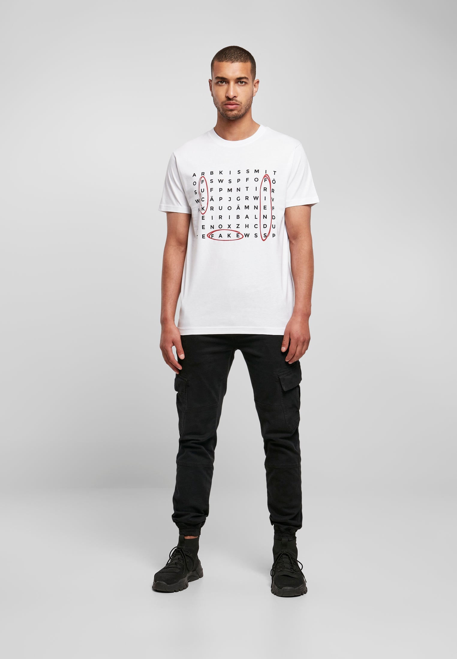 Crossword Tee white XXL - workoutbrands.com
