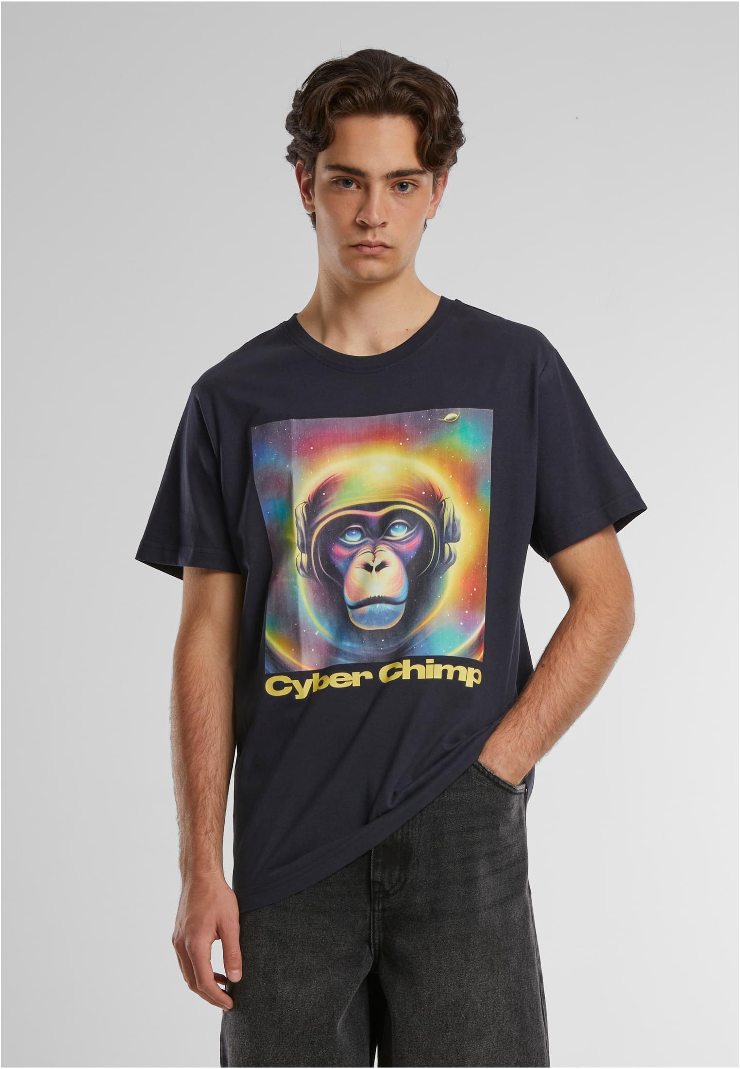 Cyber Chimp Tee navy XXL - workoutbrands.com