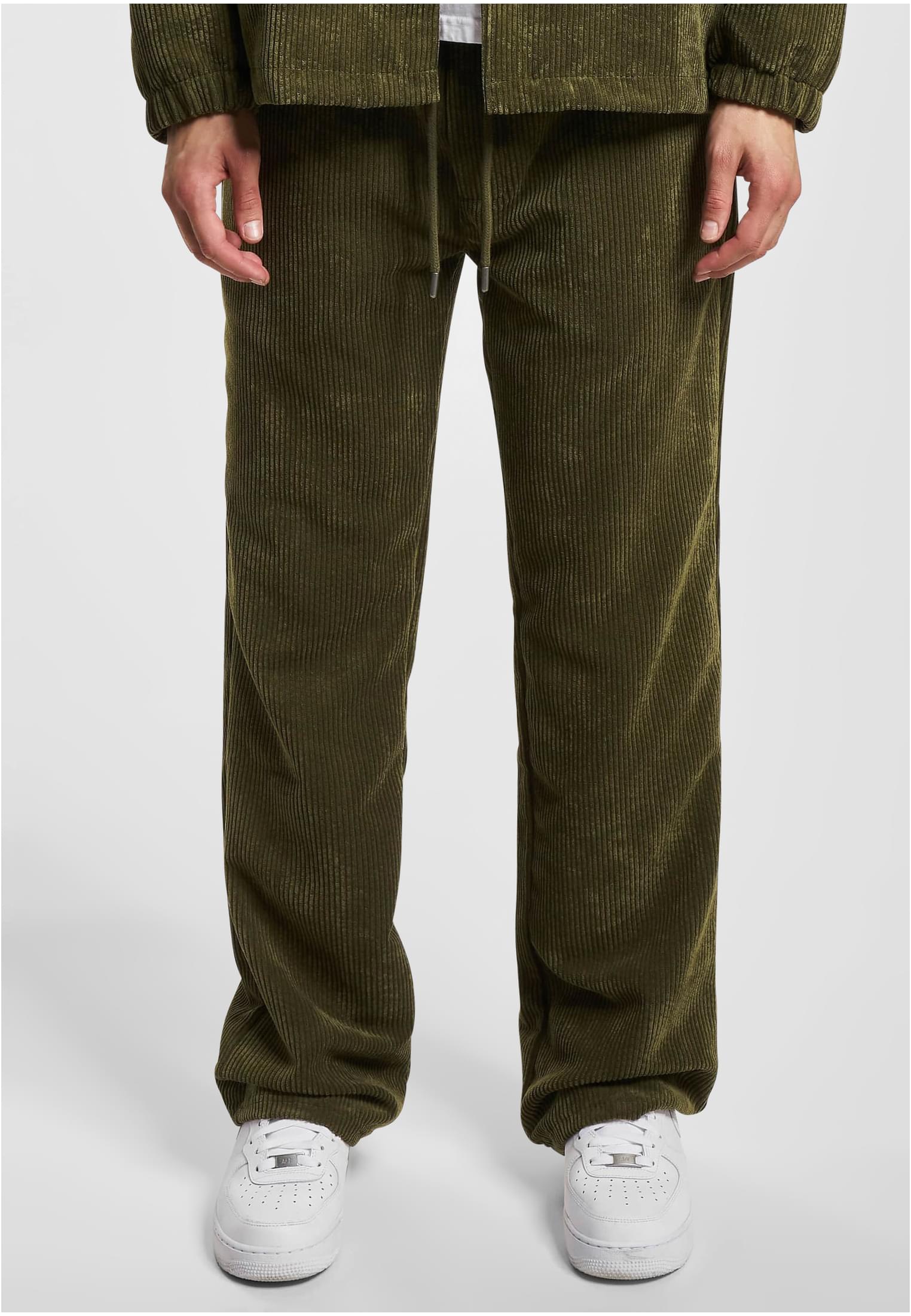 DEF Cord Sweatpants olive XXL - workoutbrands.com