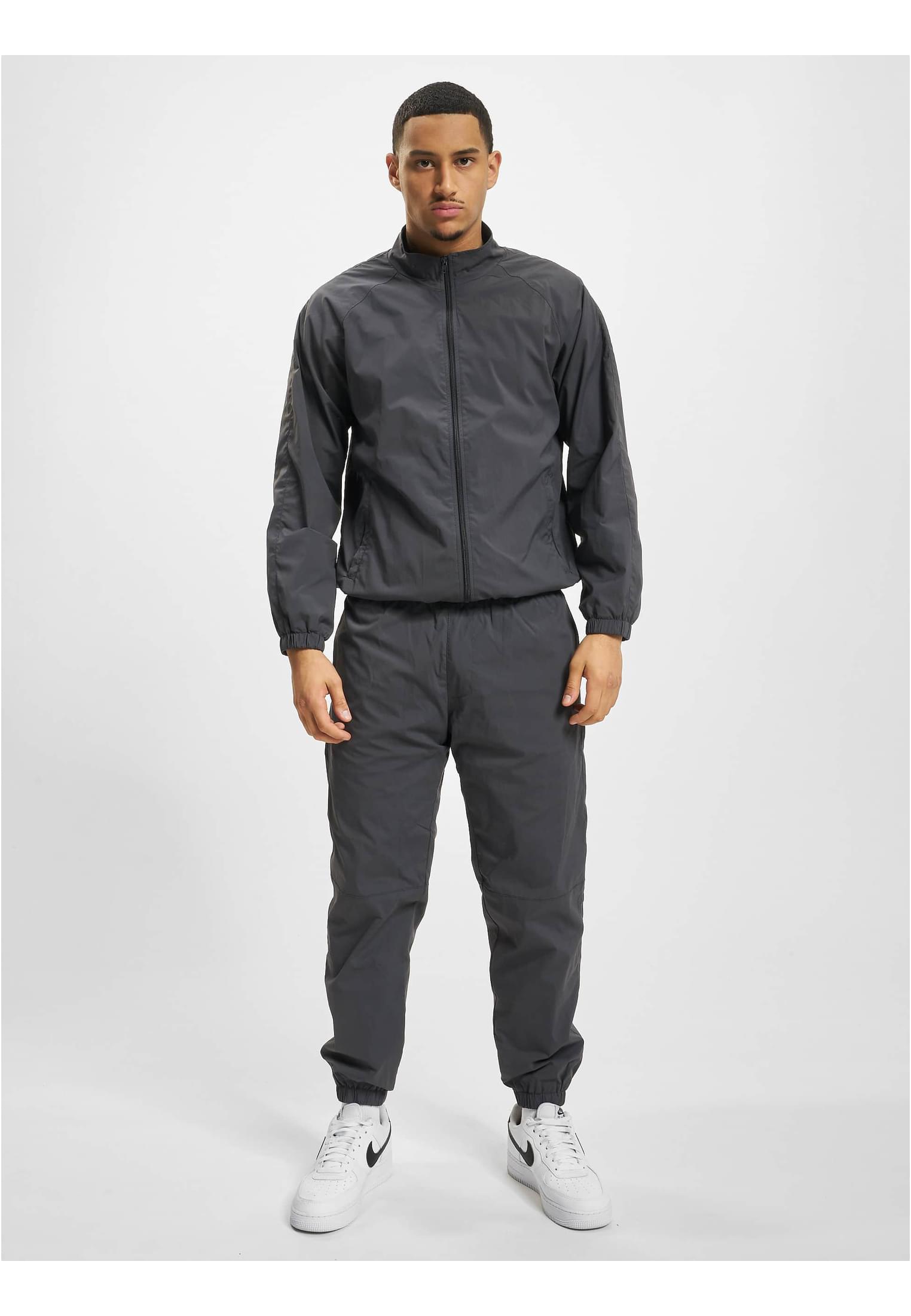 DEF Elastic plain track suit grey XXL - workoutbrands.com