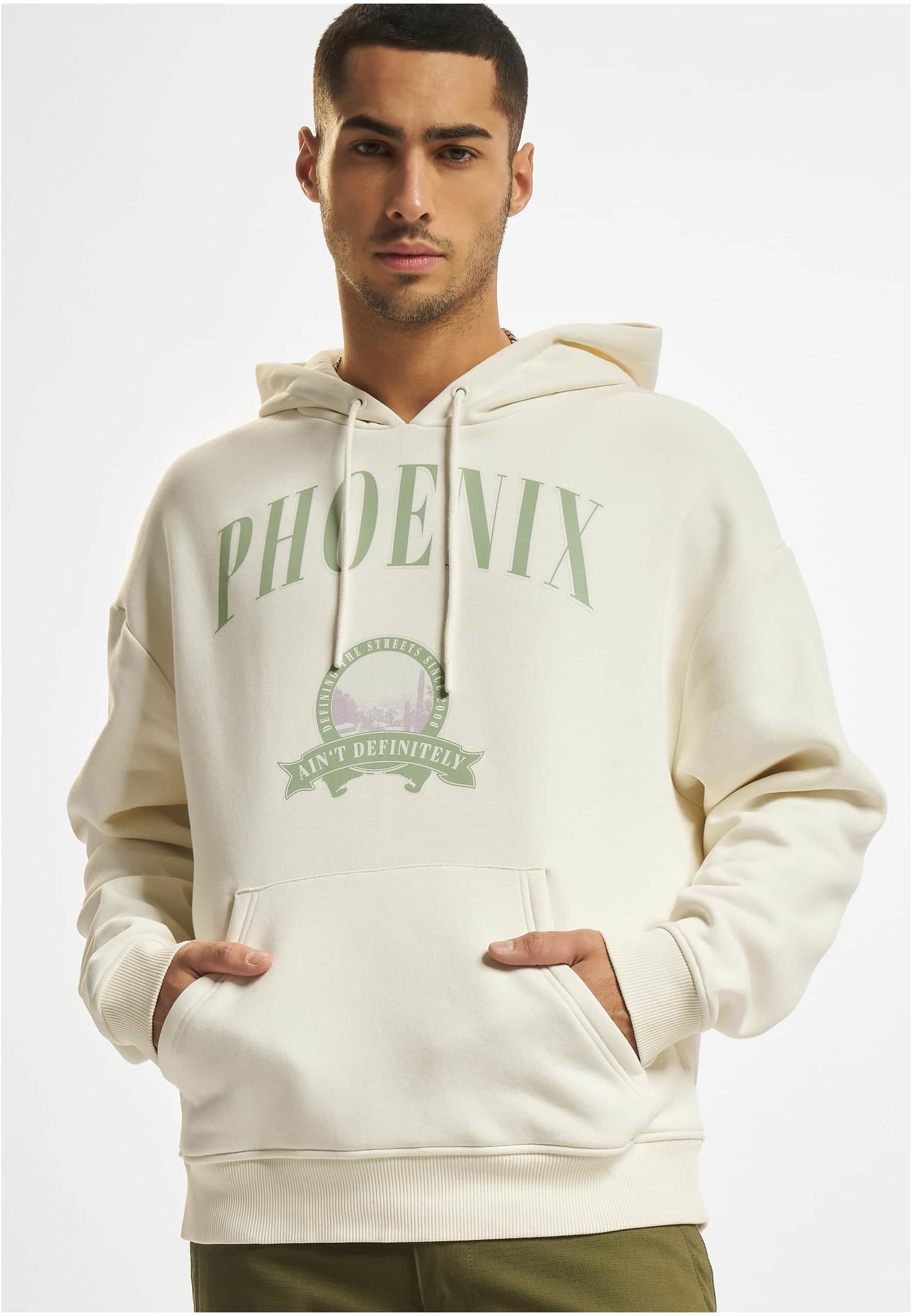 DEF Left Circular Print Hoody offwhite XXL - workoutbrands.com