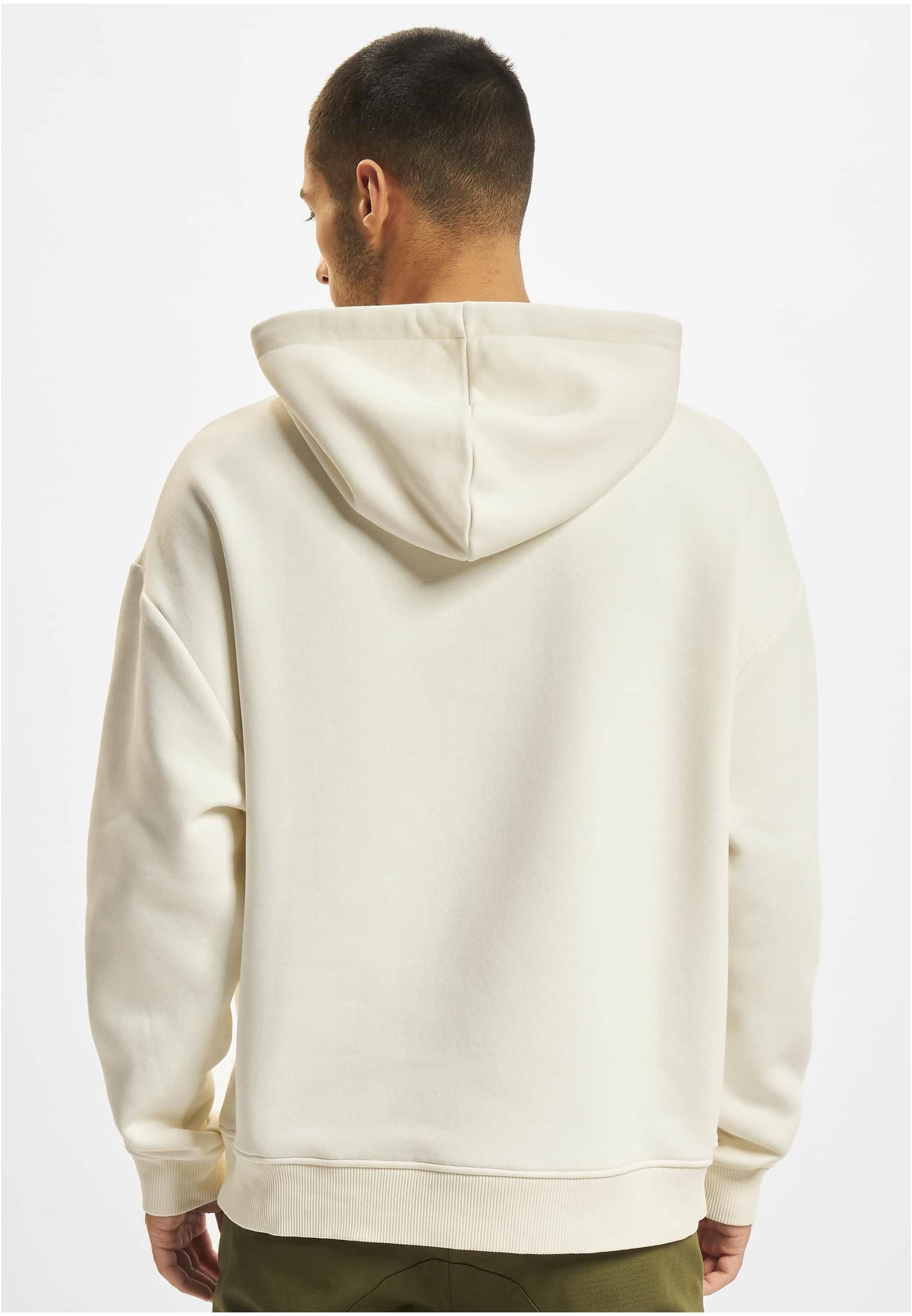 DEF Left Circular Print Hoody offwhite XXL - workoutbrands.com