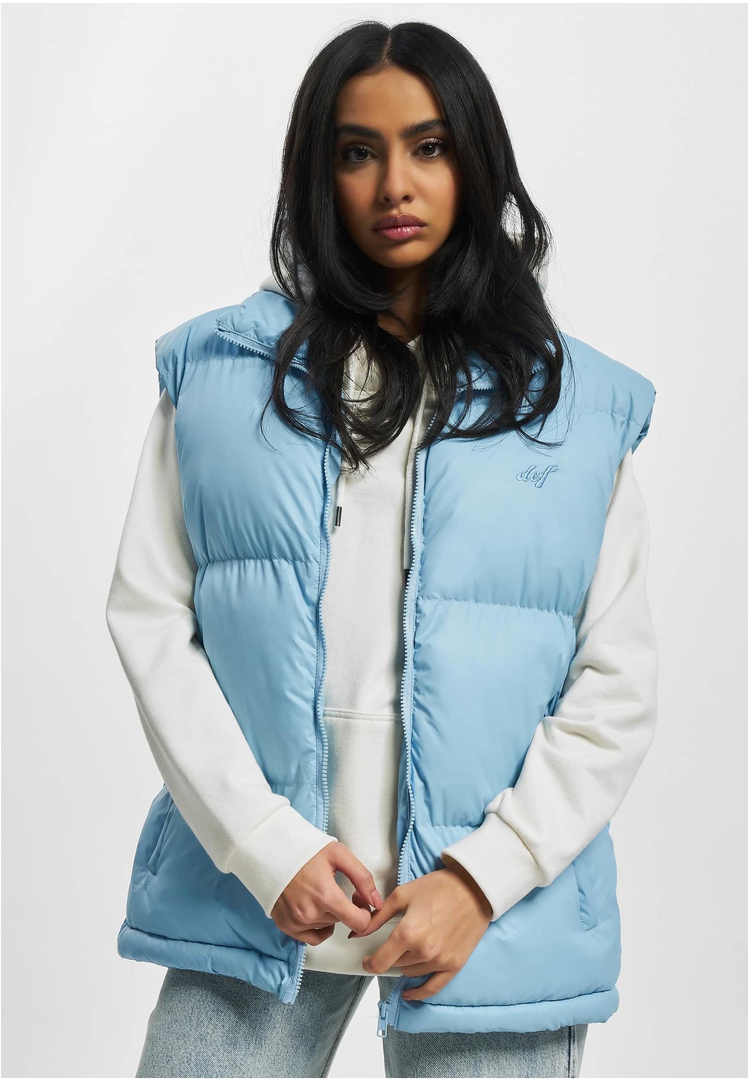 DEF Puffer Vest blue XS - workoutbrands.com
