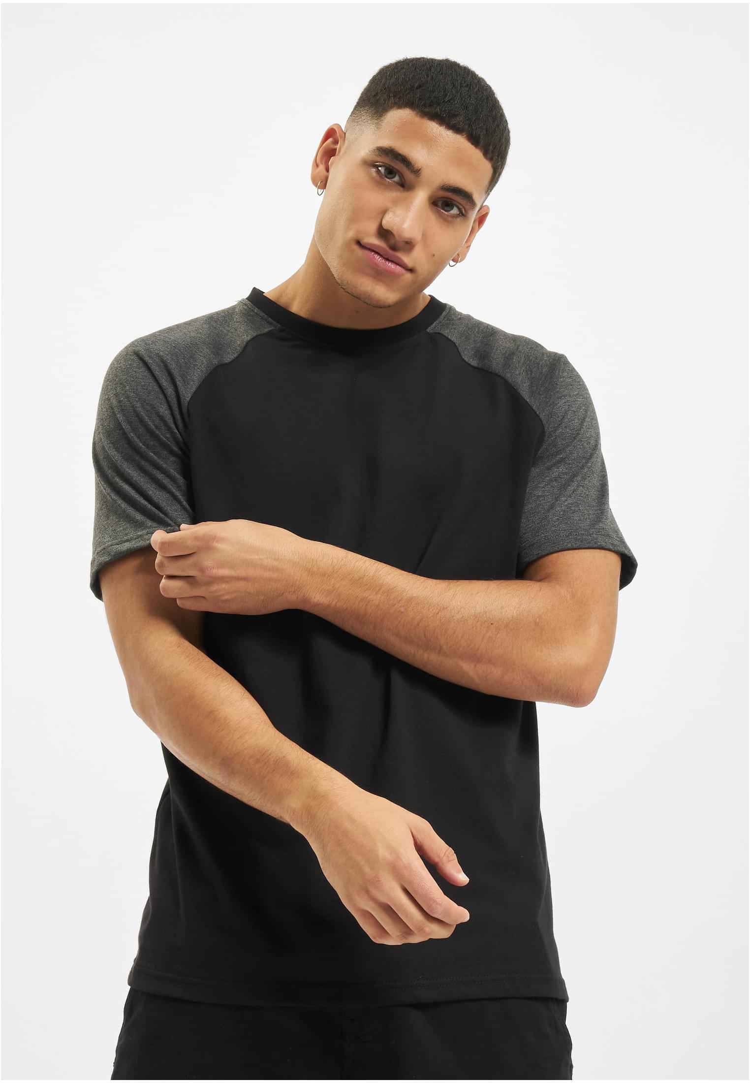 DEF Roy T-Shirt anthracite/burgundy XL - workoutbrands.com