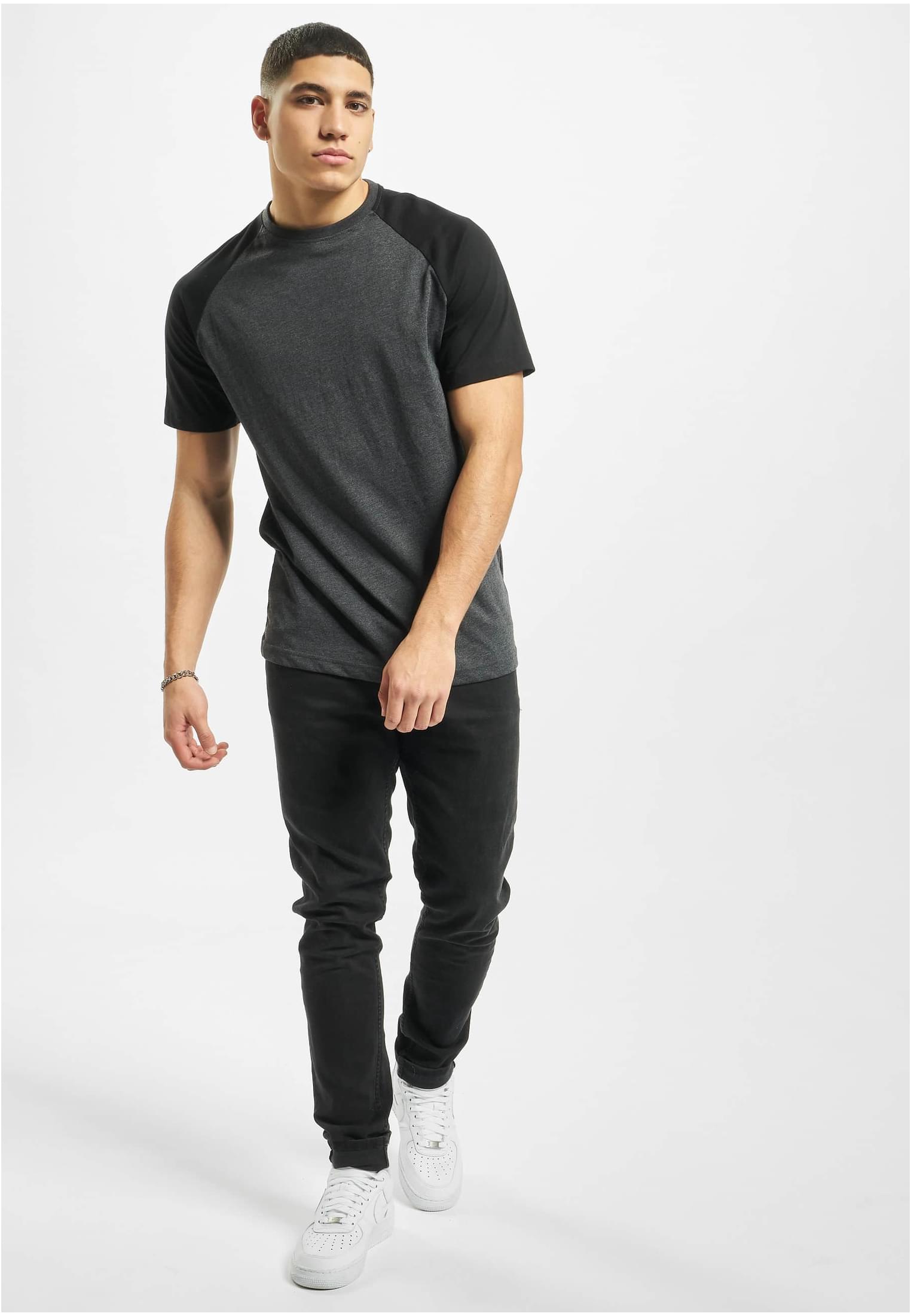 DEF Roy T-Shirt anthracite/burgundy XL - workoutbrands.com