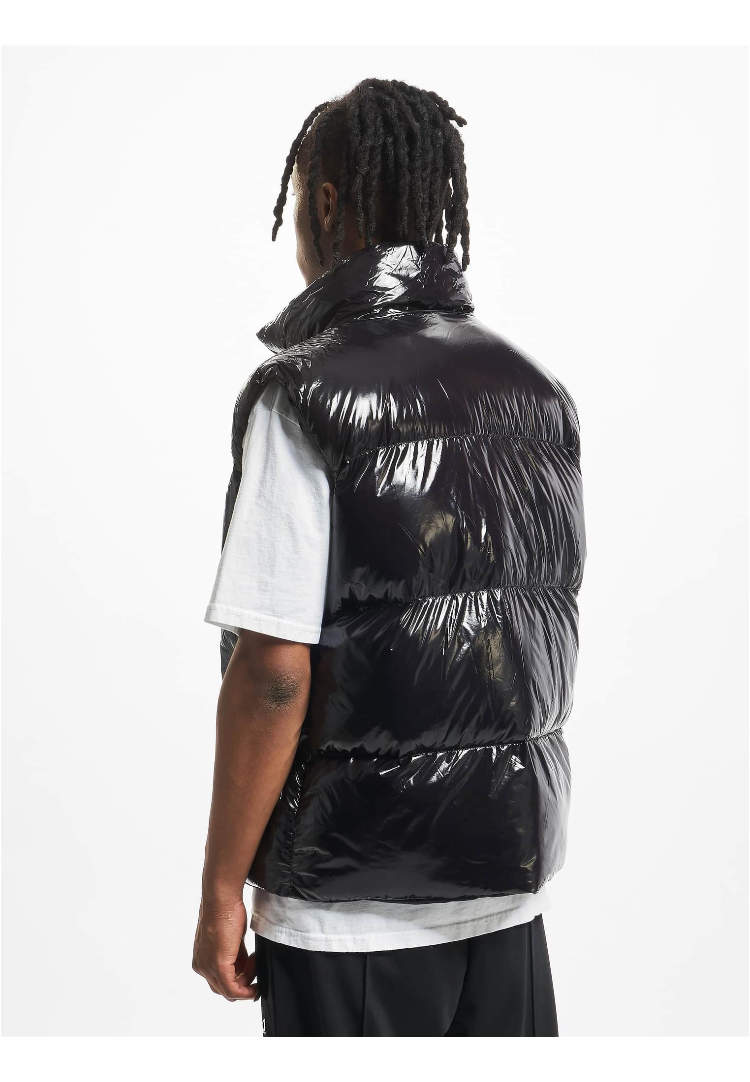 DEF Shiny Puffer vest white XXL - workoutbrands.com