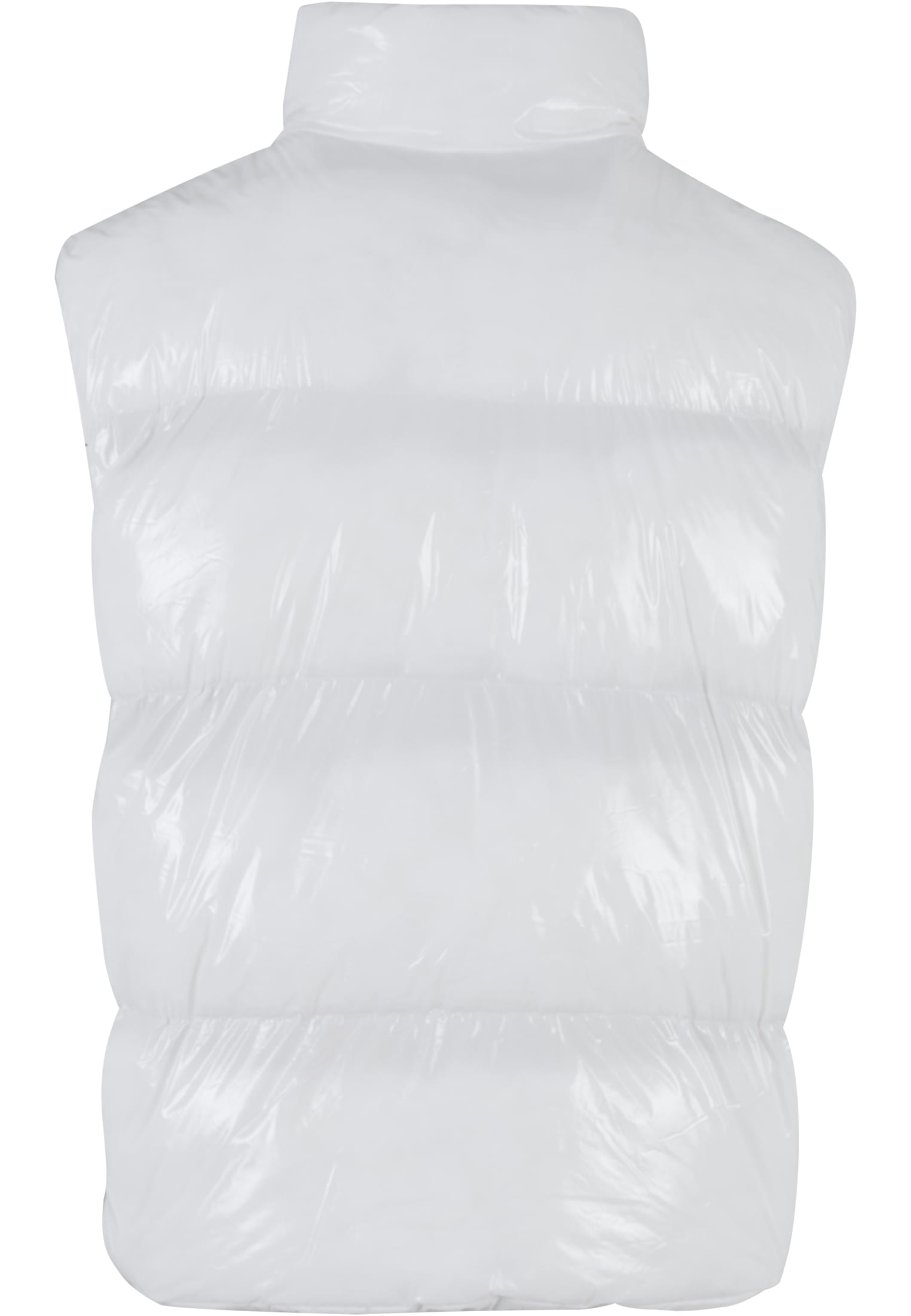 DEF Shiny Puffer vest white XXL - workoutbrands.com
