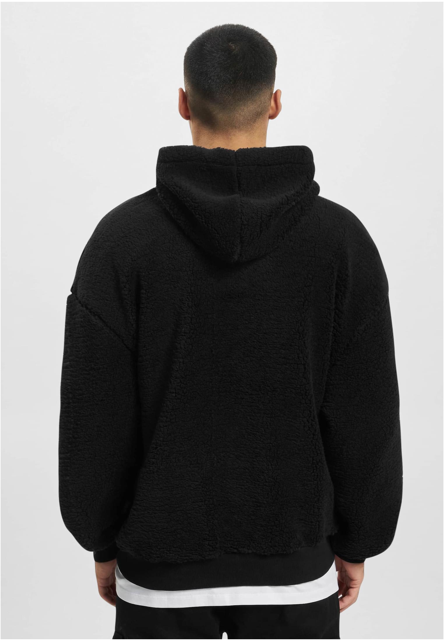 DEF Teddy Hoody Embroidery black XXL - workoutbrands.com