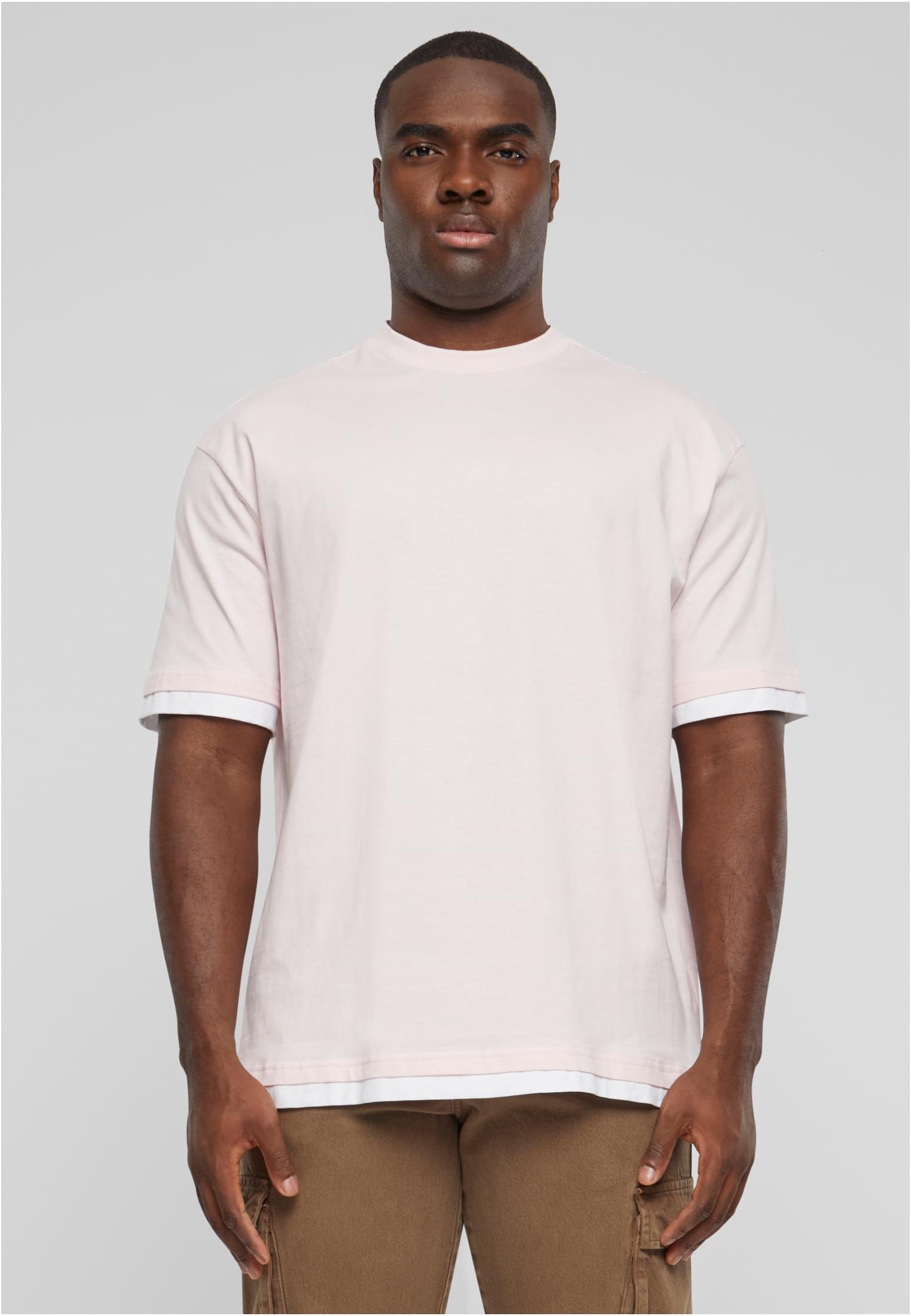 DEF Visible Layer T-Shirt pink/white XL - workoutbrands.com