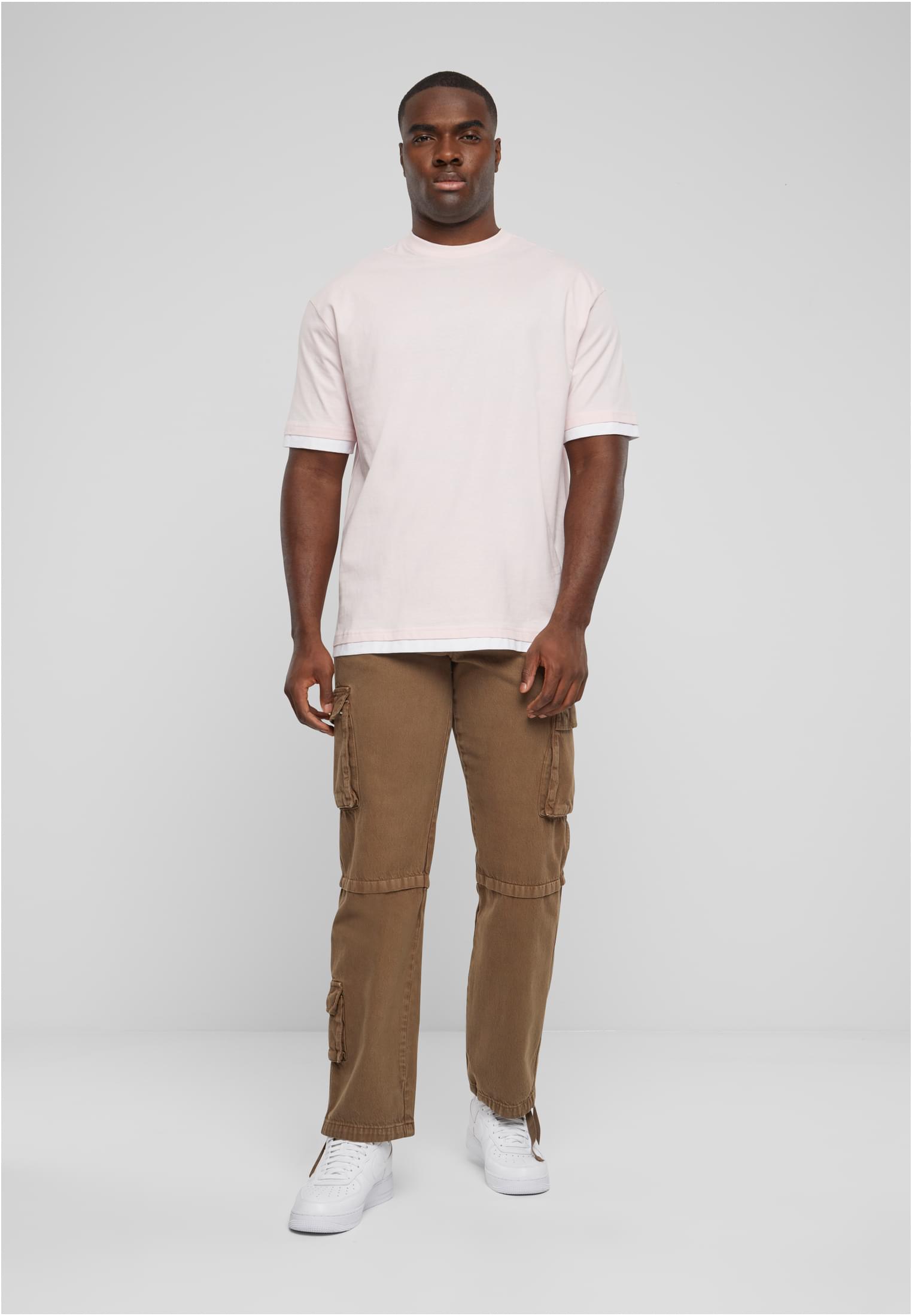 DEF Visible Layer T-Shirt pink/white XL - workoutbrands.com
