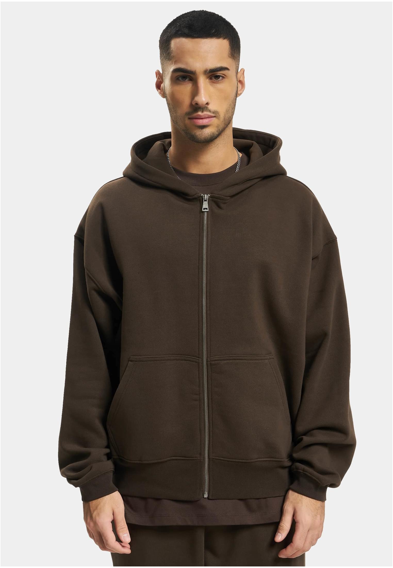 DEF Zip Hoody green washed XXL - workoutbrands.com
