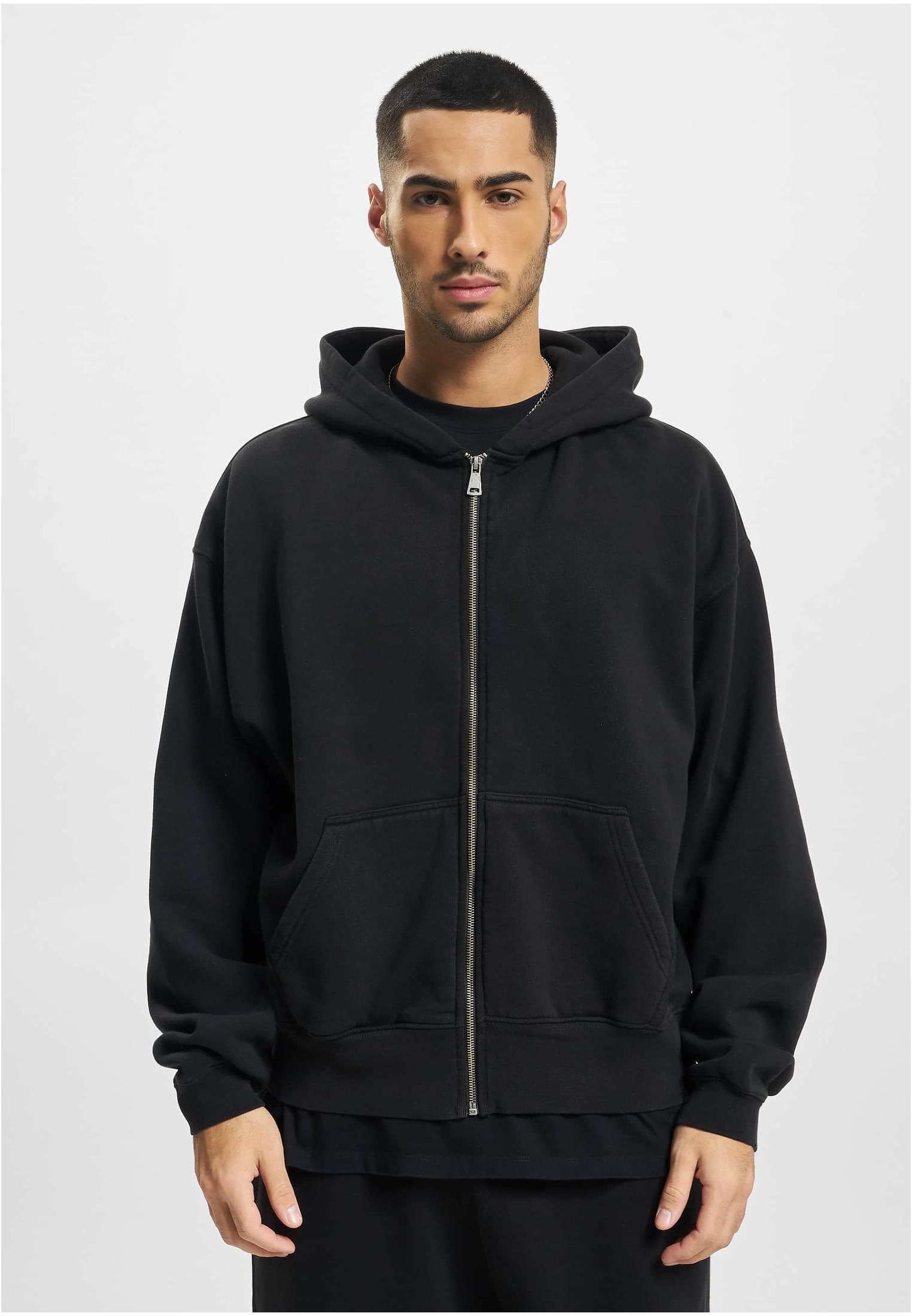 DEF Zip Hoody green washed XXL - workoutbrands.com