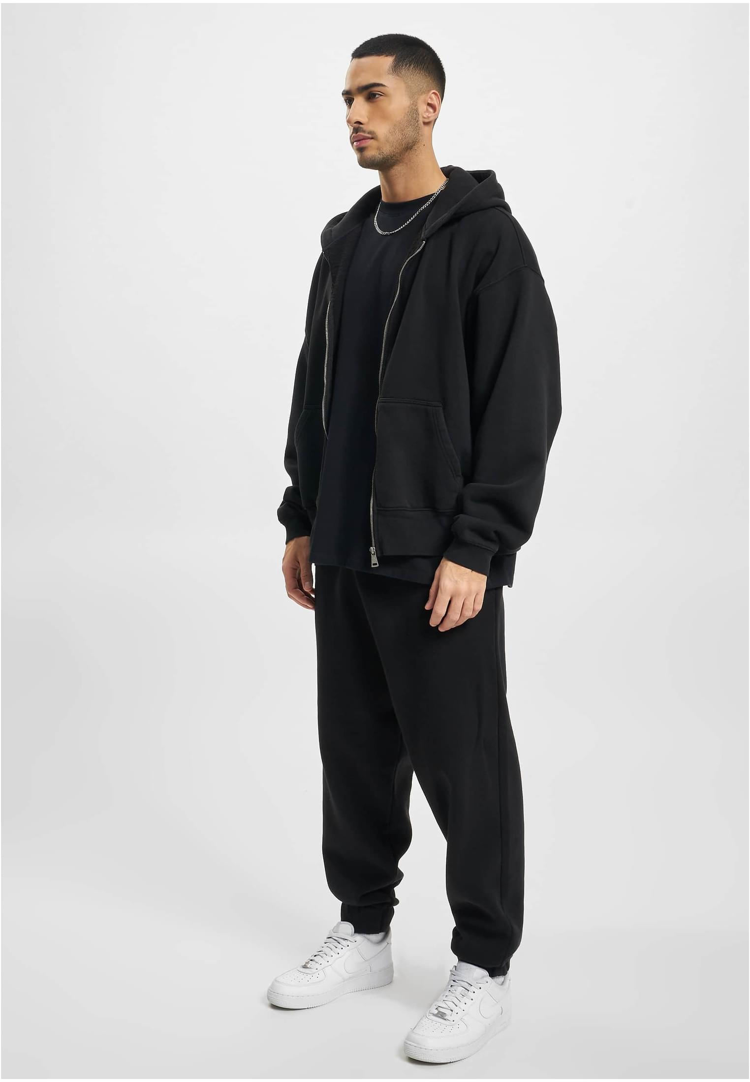 DEF Zip Hoody green washed XXL - workoutbrands.com