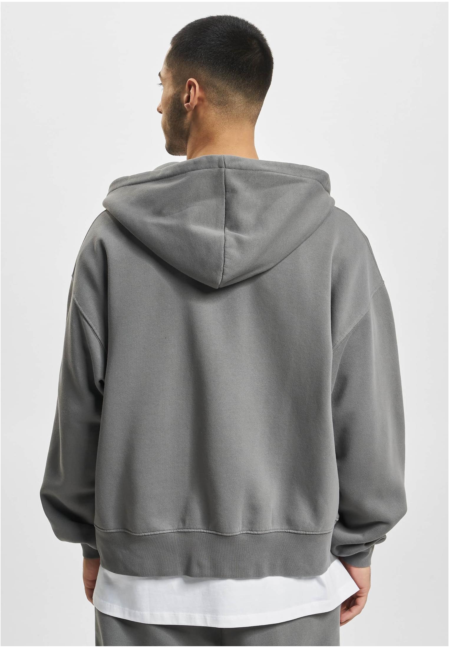 DEF Zip Hoody green washed XXL - workoutbrands.com