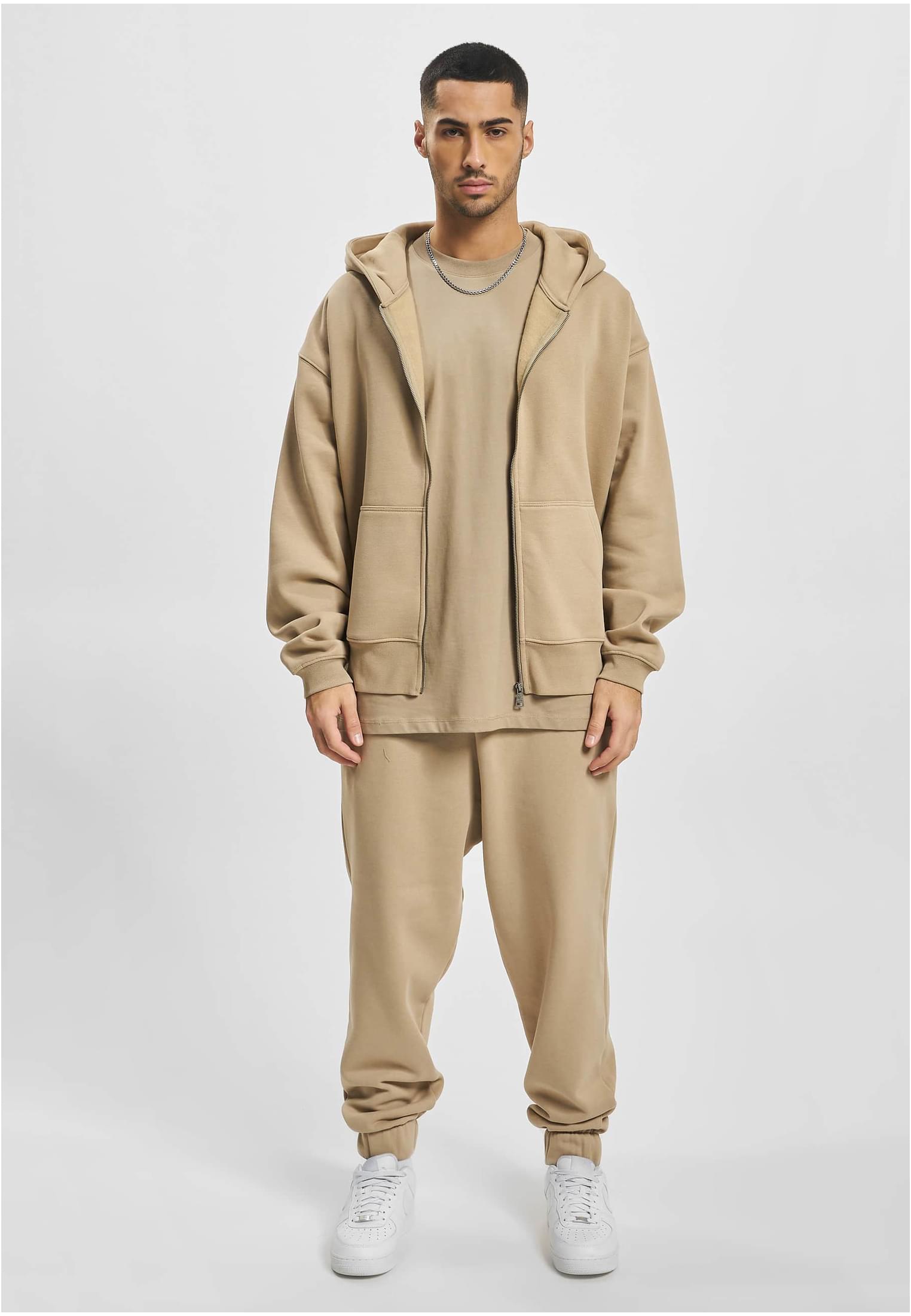 DEF Zip Hoody green washed XXL - workoutbrands.com