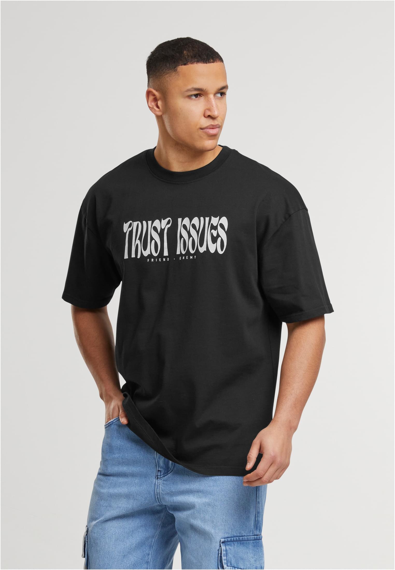 DEF Trust Issues T-Shirt jet nero lavato XL