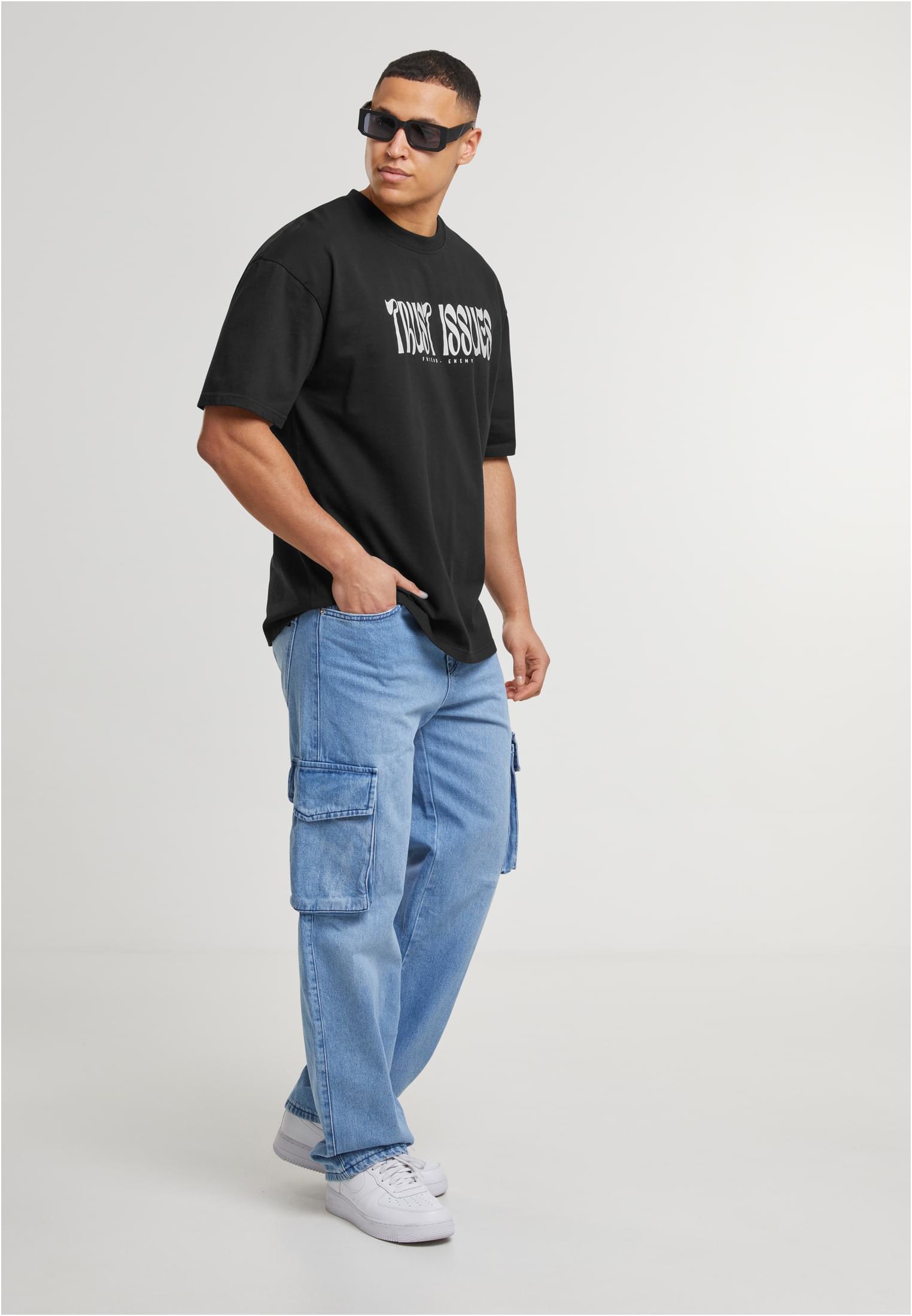 DEF Trust Issues T-Shirt jet nero lavato XL