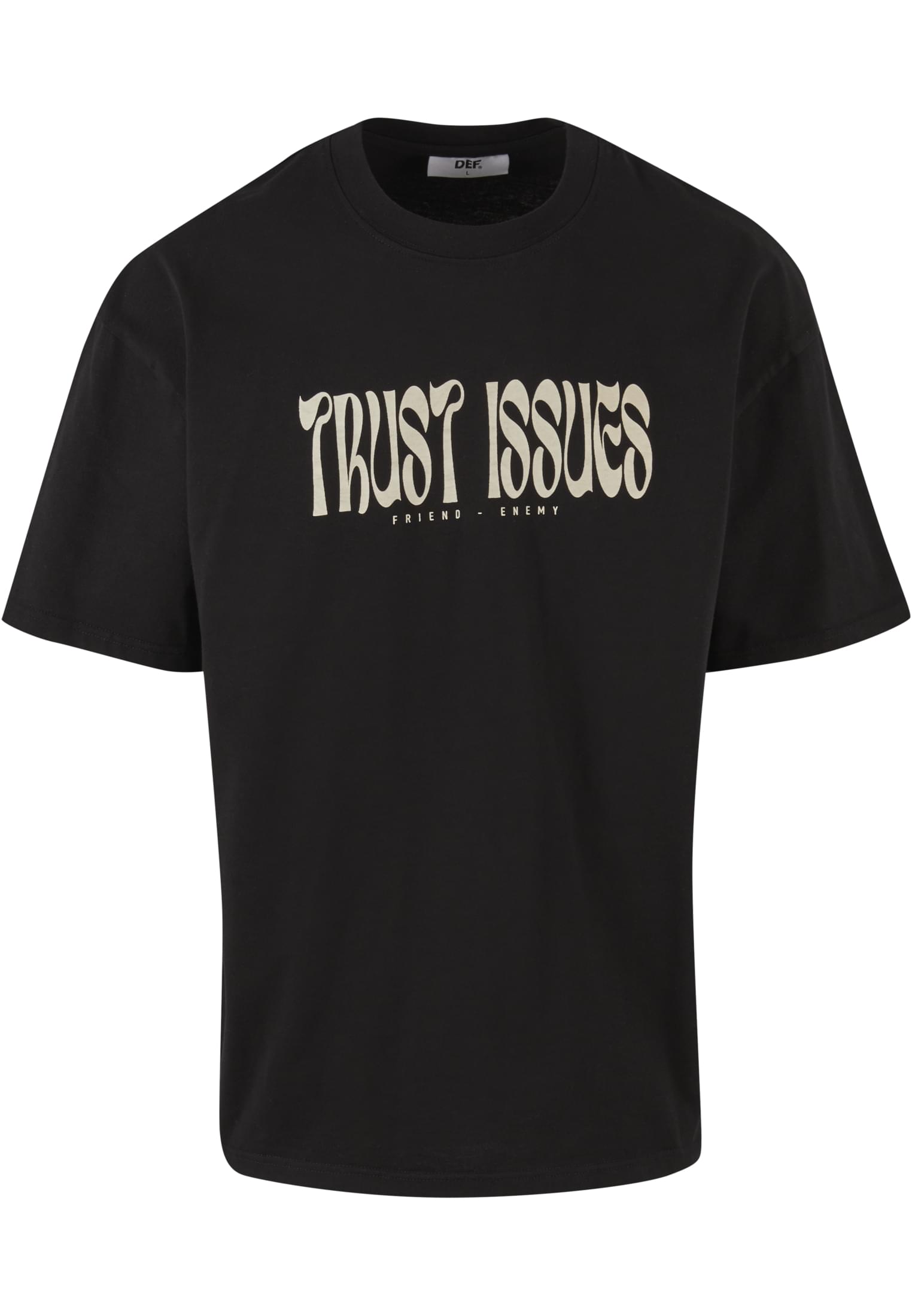 DEF Trust Issues T-Shirt jet nero lavato XL