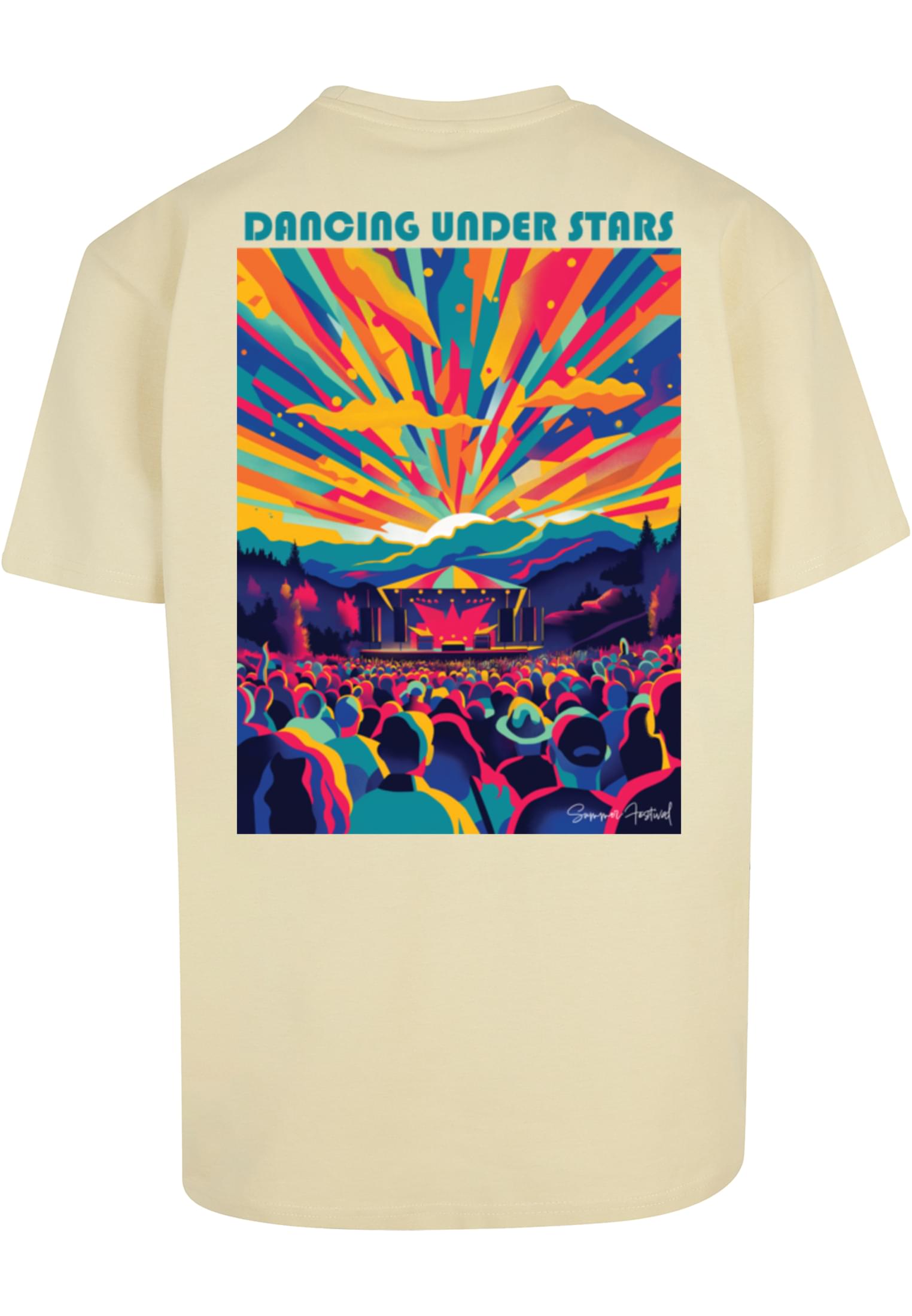 Dance Under Stars Oversized T-shirt softyellow XXL - workoutbrands.com