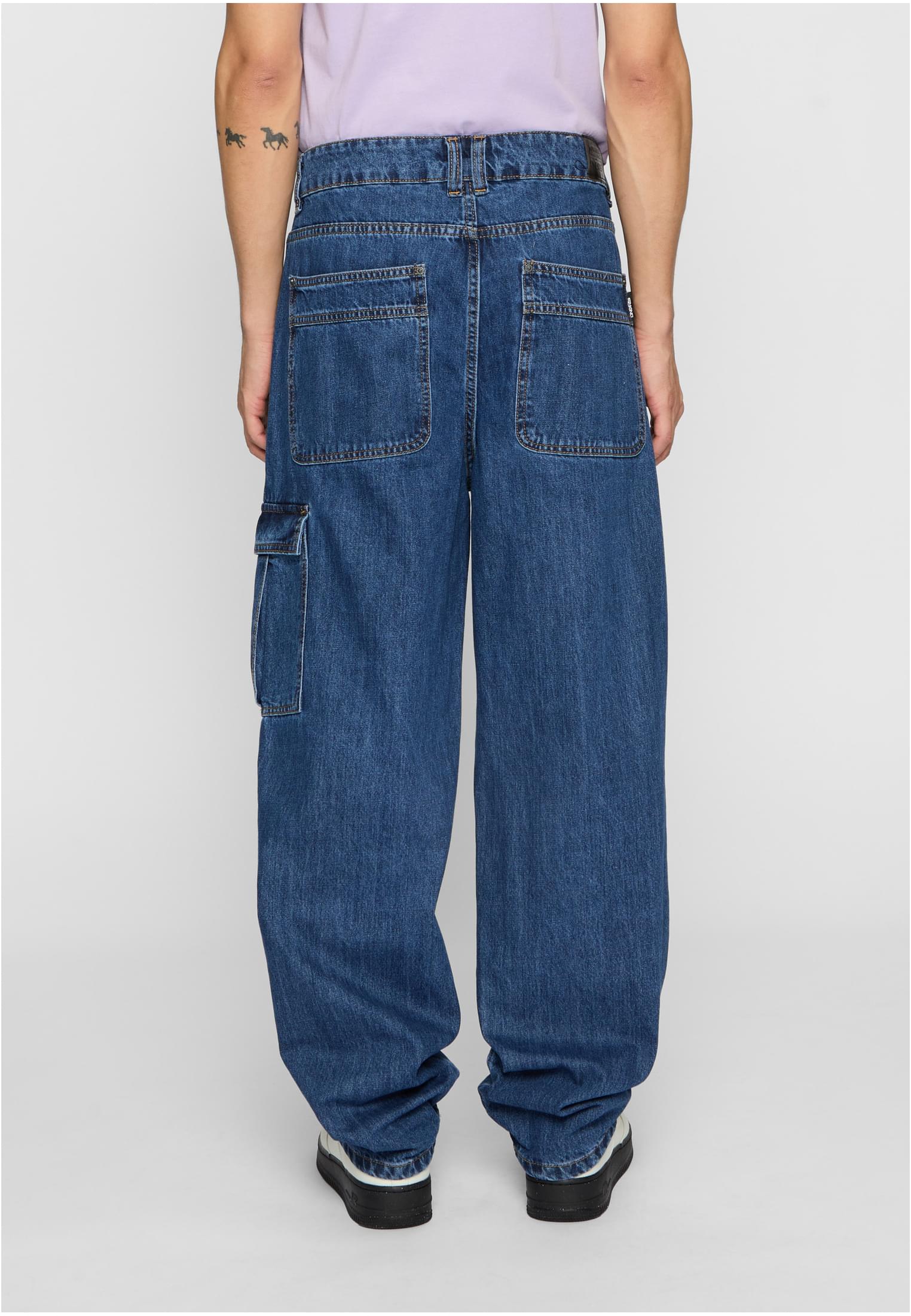 Dangerous DNGRS Baggys mid blue W40 L34 - workoutbrands.com