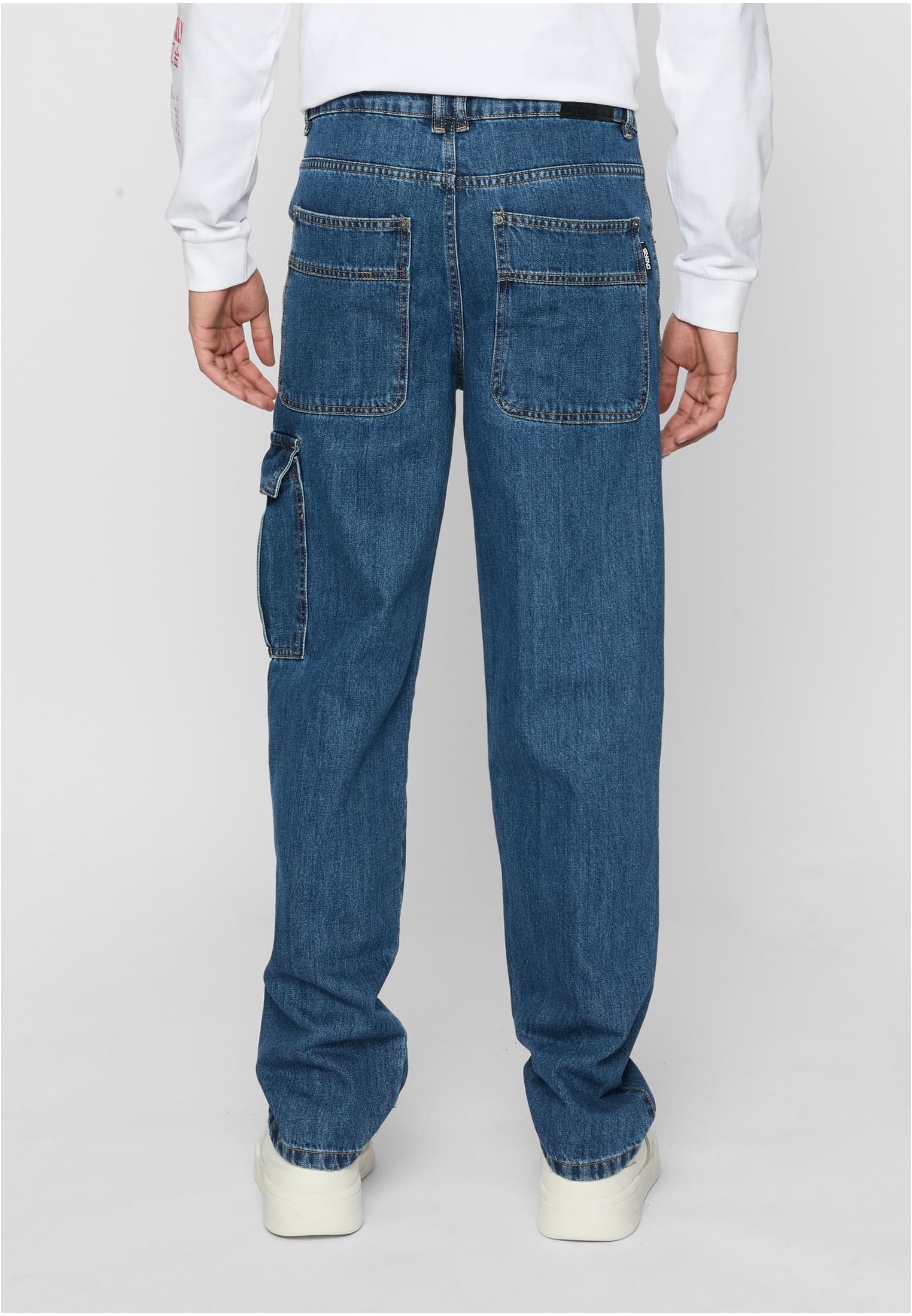 Dangerous DNGRS Baggys mid blue W40 L34 - workoutbrands.com