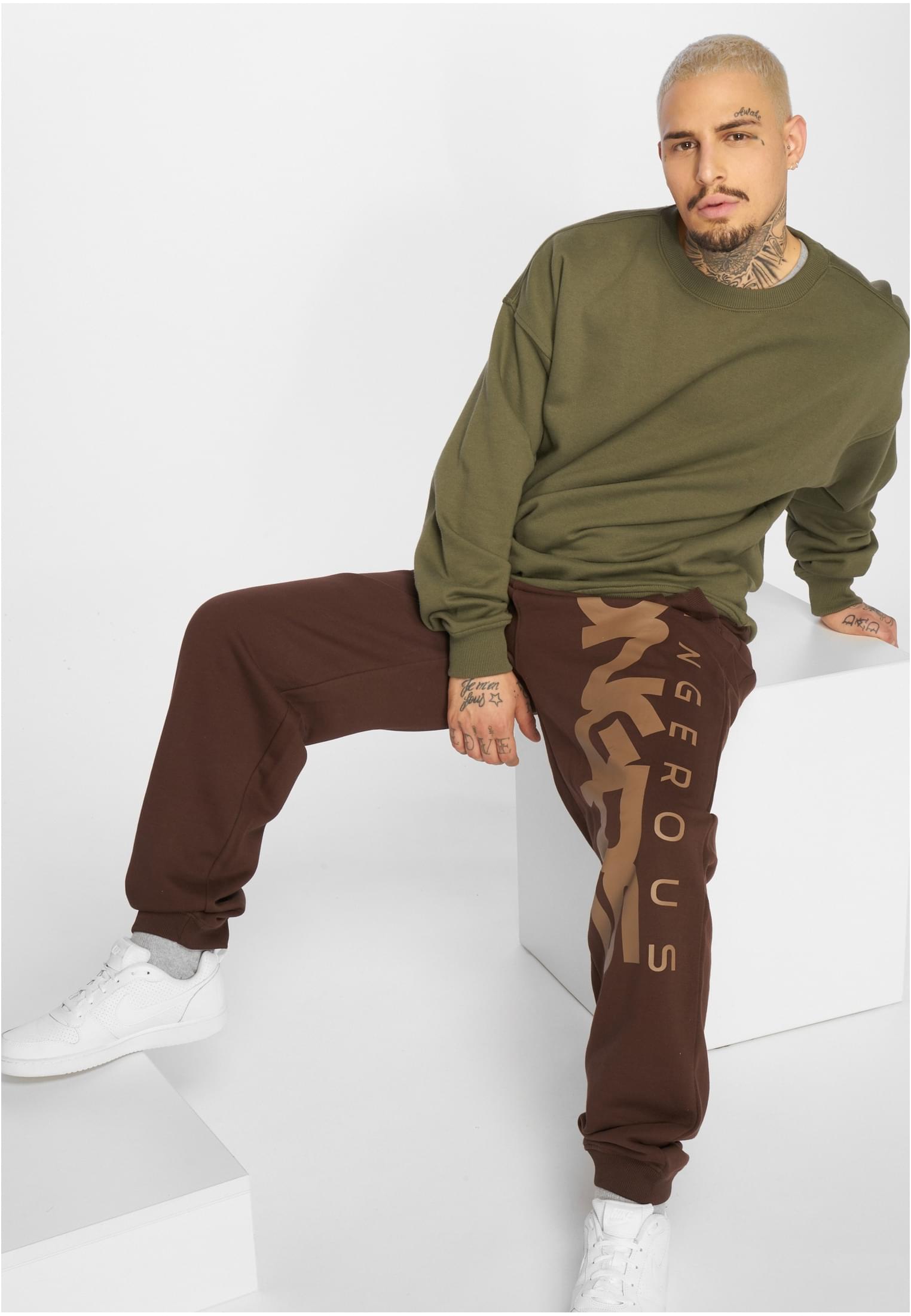 Dangerous DNGRS Classic Sweat Pants black/green XXL - workoutbrands.com