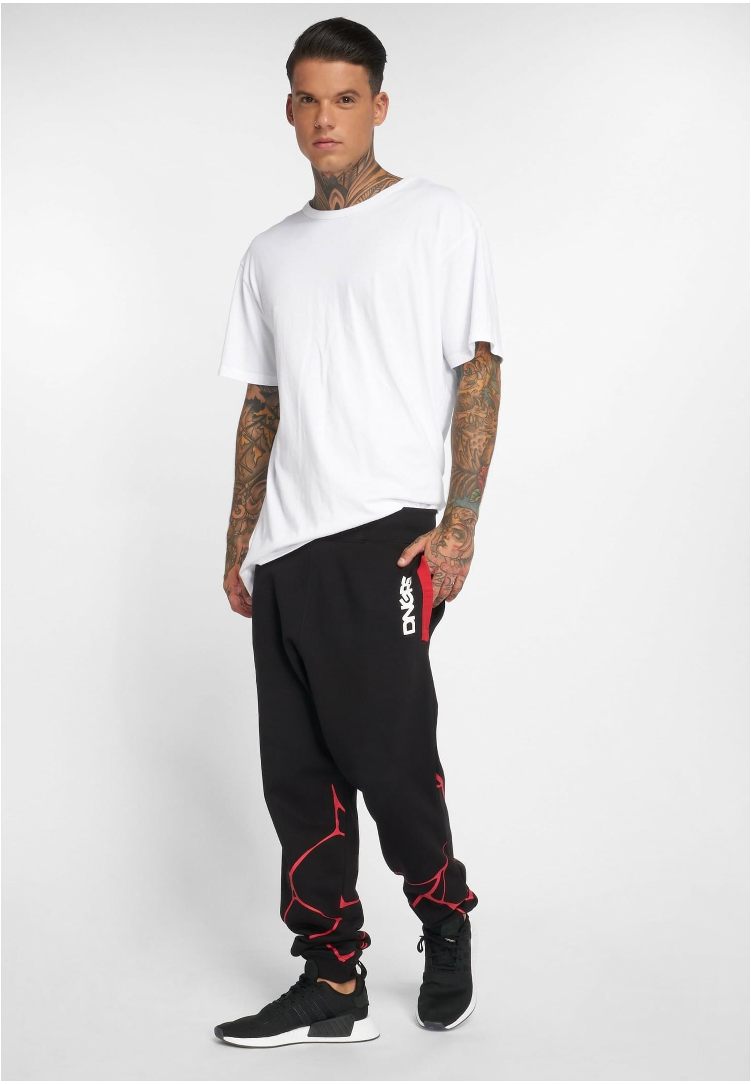 Dangerous DNGRS Comb Sweatpants blk/red XXL - workoutbrands.com