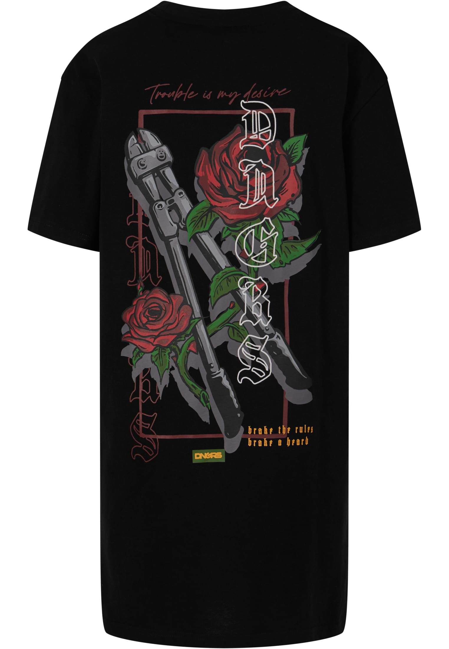 Dangerous DNGRS Dress Rosecutter black XXL - workoutbrands.com