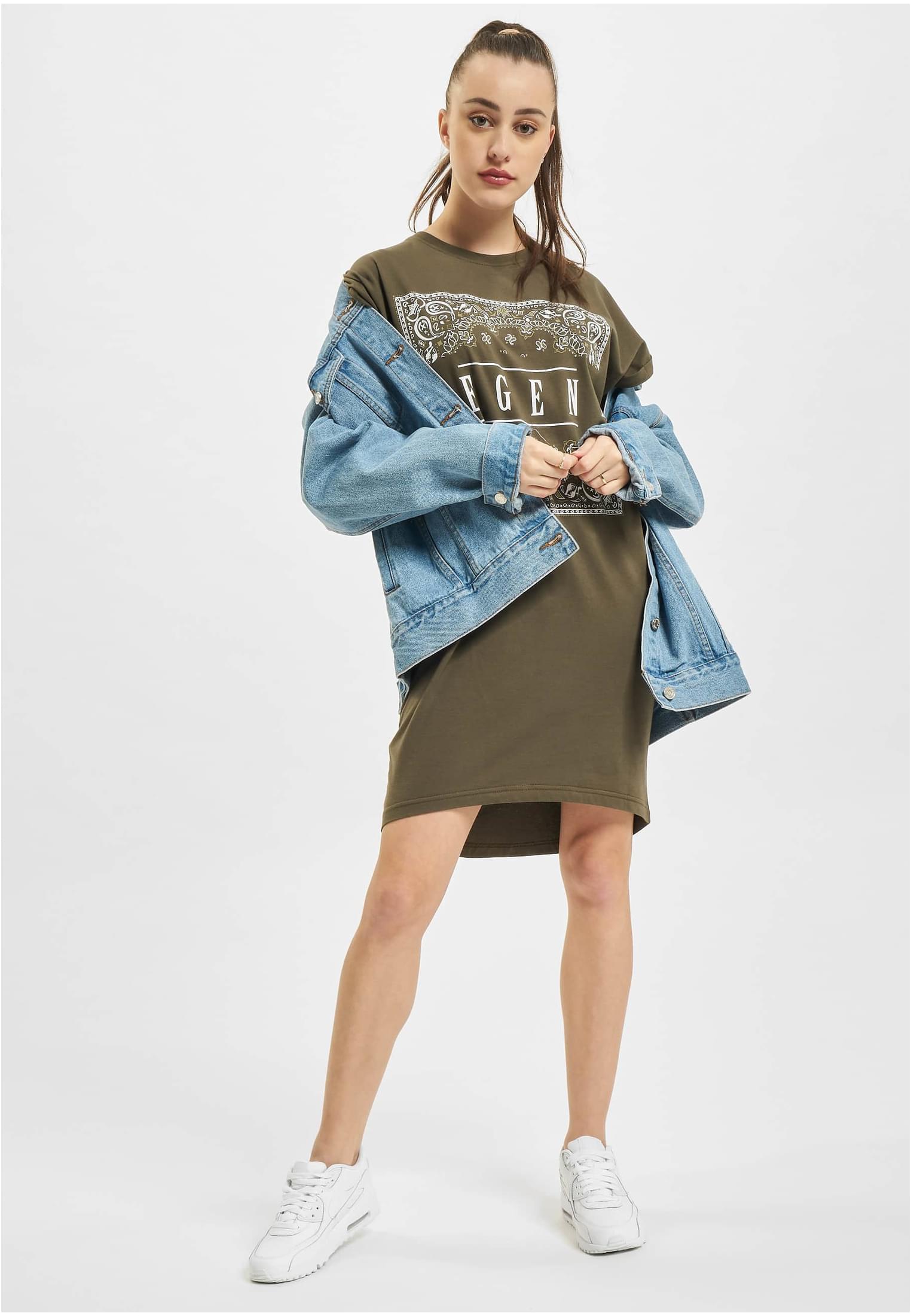 Dangerous DNGRS Legend Dress olive XS - workoutbrands.com