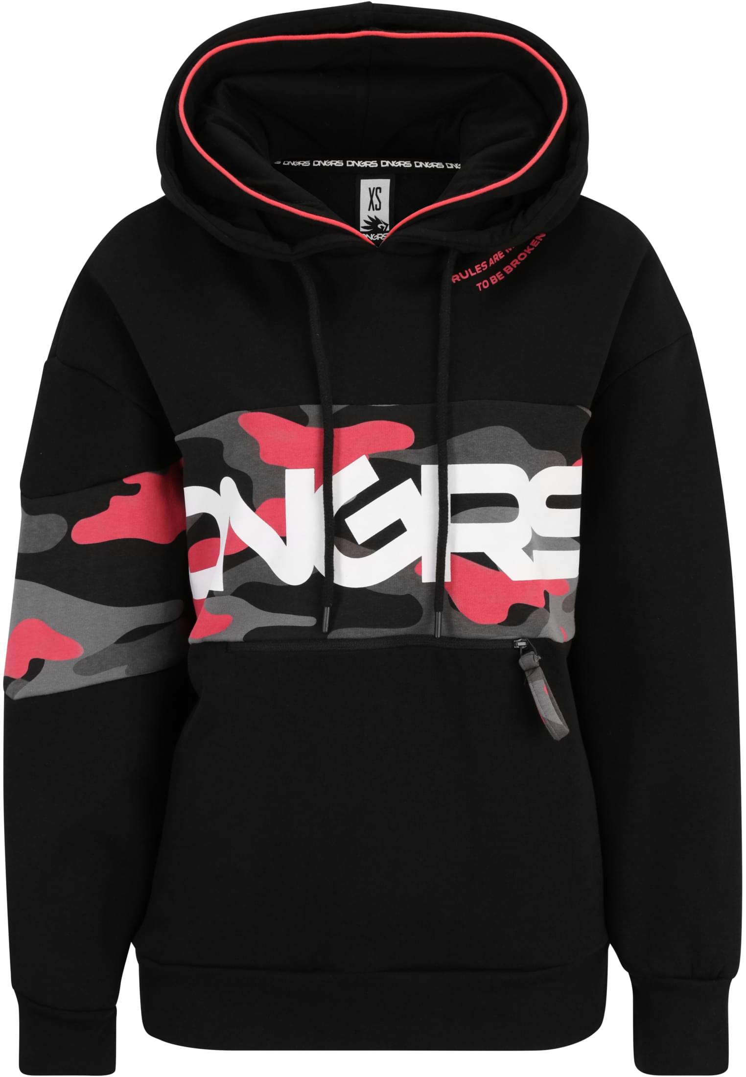 Dangerous DNGRS Oversized Hoody Trust black XS - workoutbrands.com