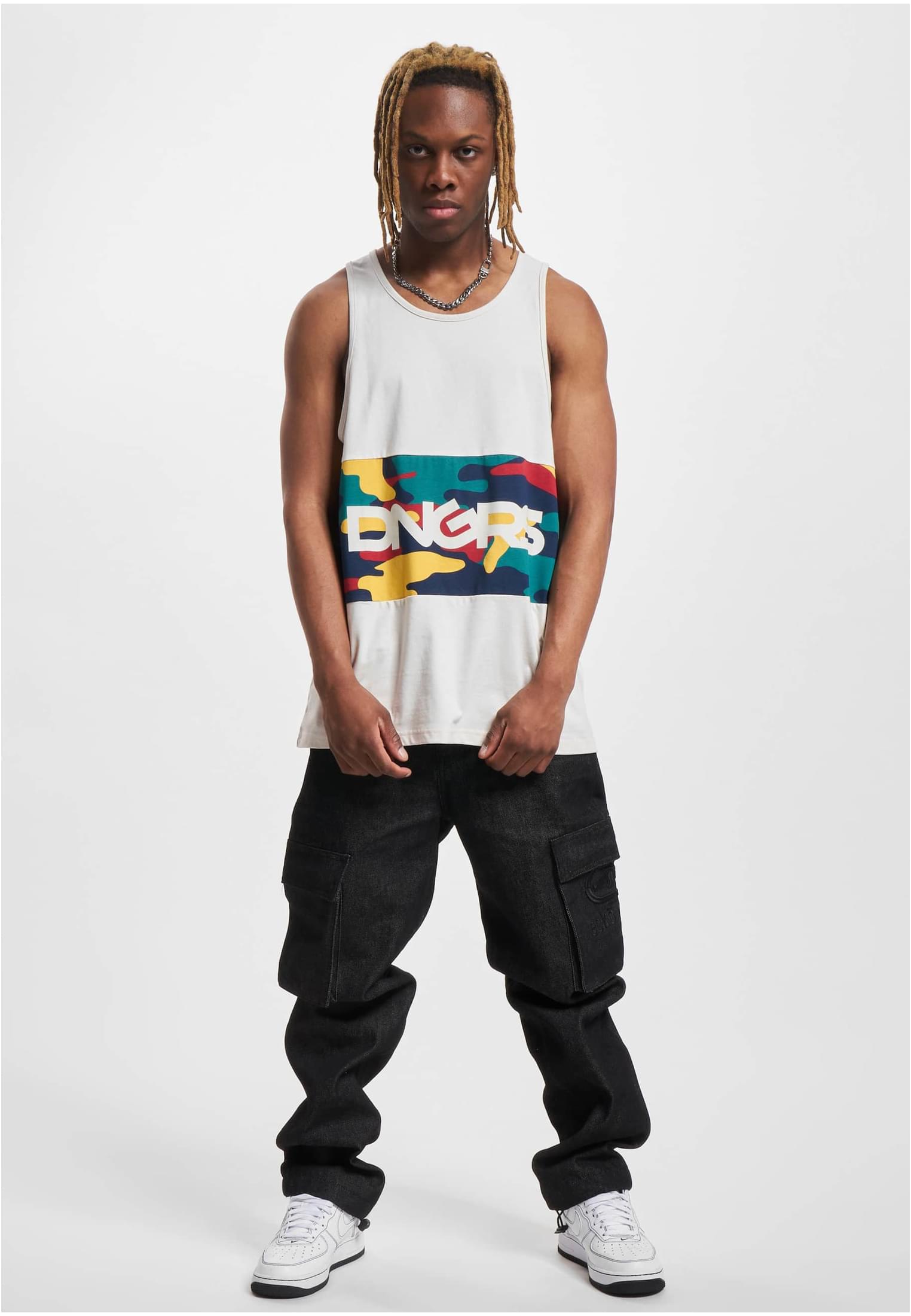 Dangerous DNGRS Tanktop HideMe black XXL - workoutbrands.com