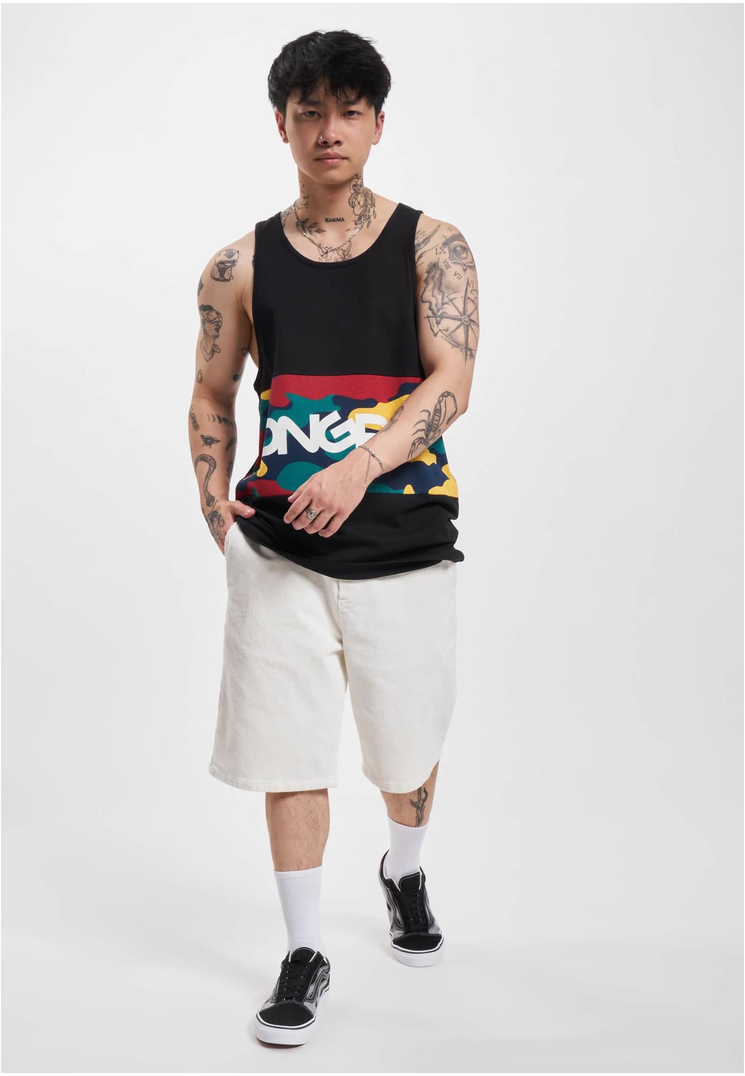 Dangerous DNGRS Tanktop HideMe black XXL - workoutbrands.com