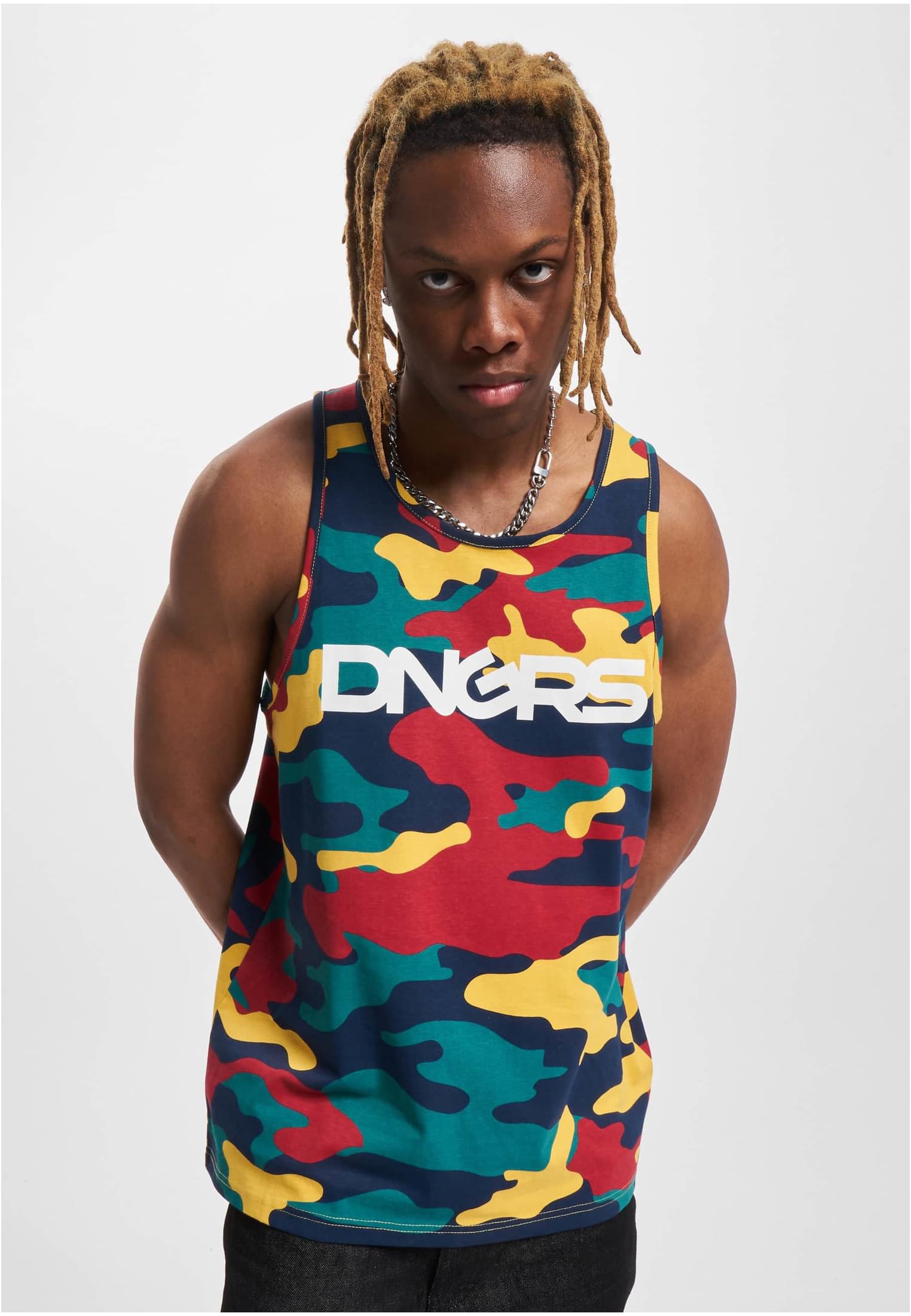 Dangerous DNGRS Tanktop HideMe camo XXL - workoutbrands.com