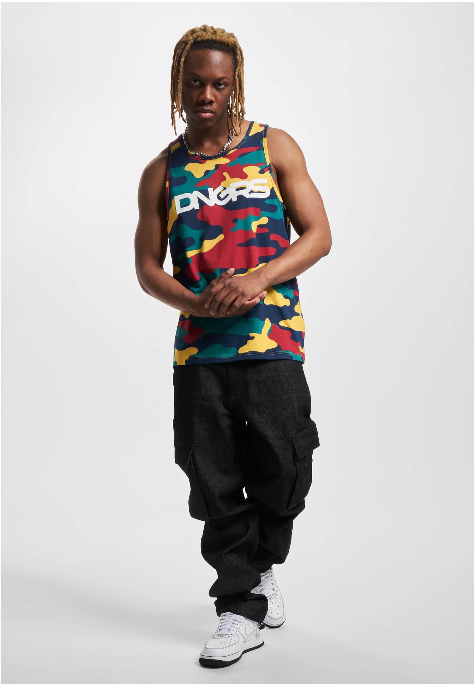 Dangerous DNGRS Tanktop HideMe camo XXL - workoutbrands.com