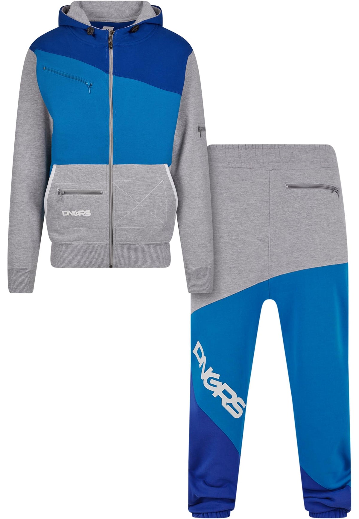 Combinaison D'Entraînement Dangerous DNGRS - Gris/Noir/Rouge, En Coton, Taille Homme, Neuve Avec Étiquettes