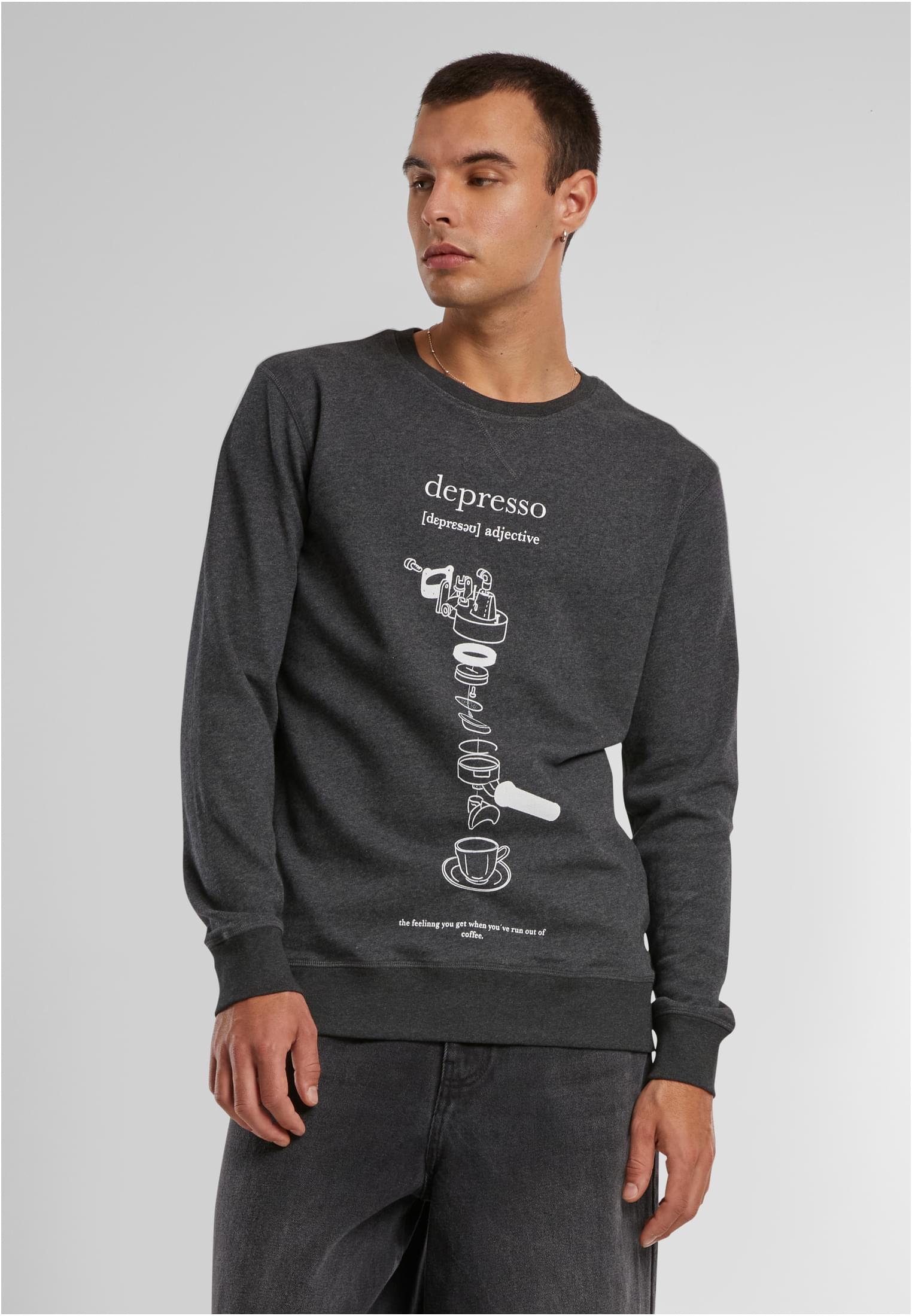 Depresso Crewneck darksand XS - workoutbrands.com