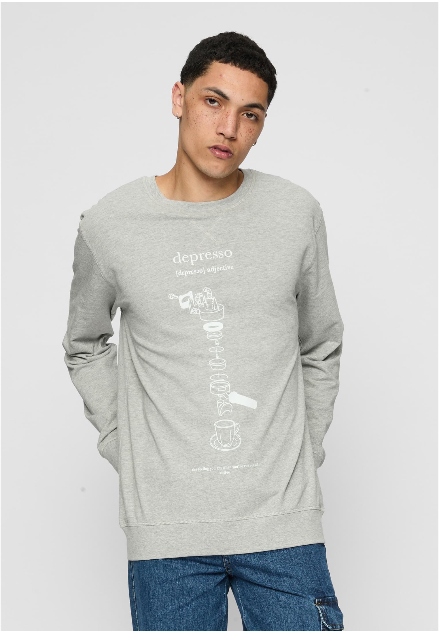 Depresso Crewneck darksand XS - workoutbrands.com