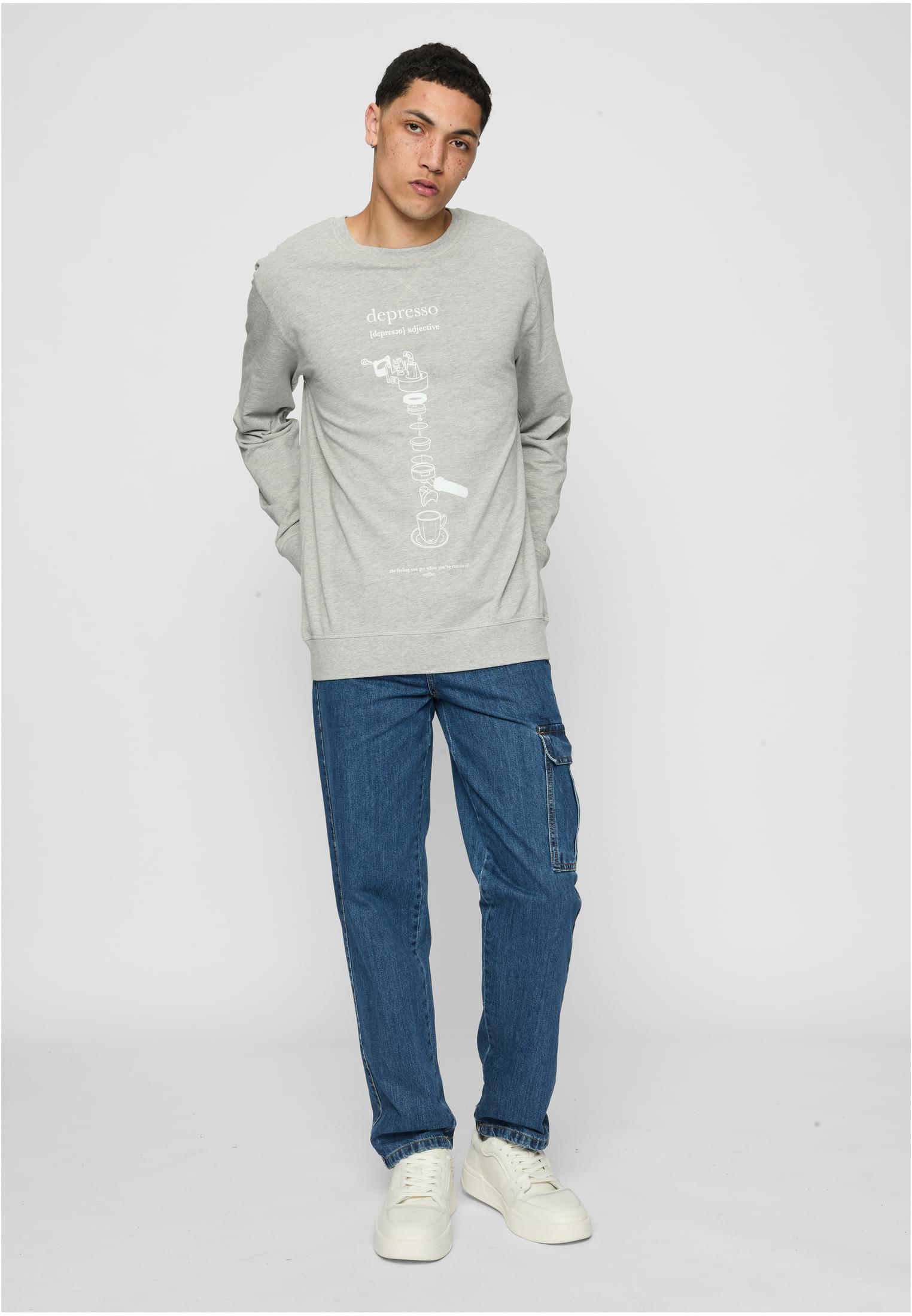 Depresso Crewneck darksand XS - workoutbrands.com