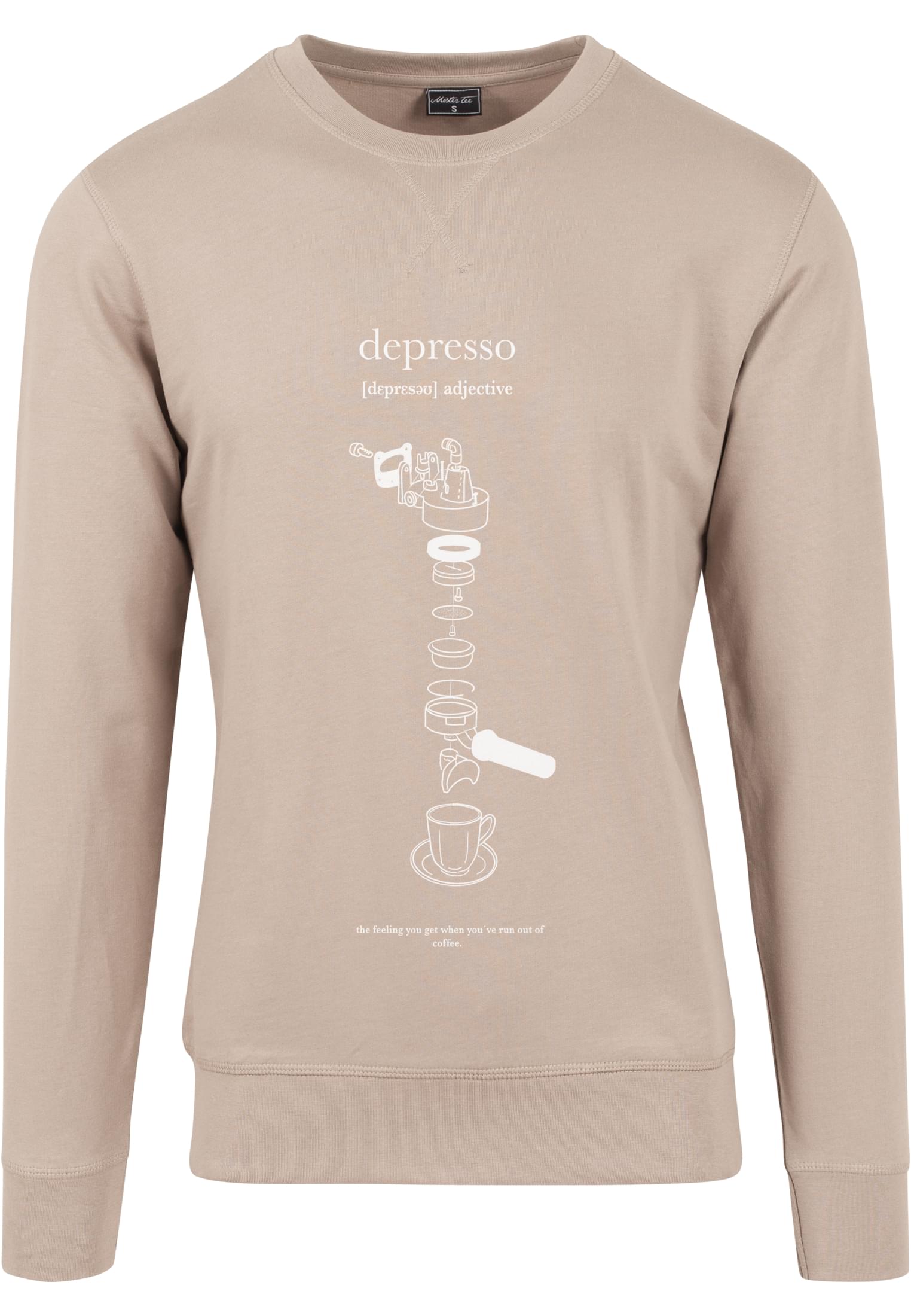 Depresso Crewneck darksand XS - workoutbrands.com