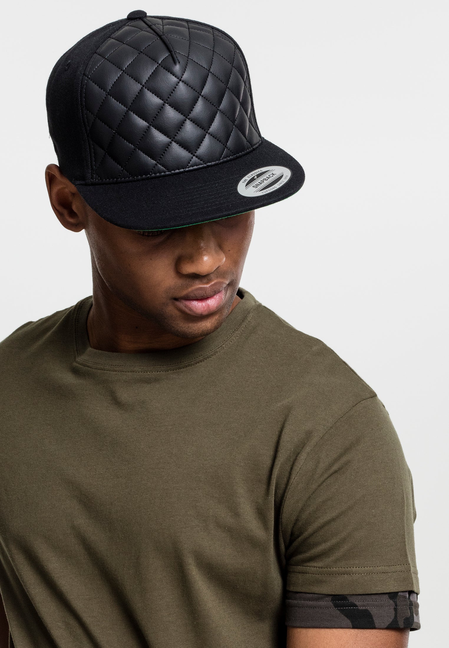 Diamond Quilted Snapback One Size - workoutbrands.com