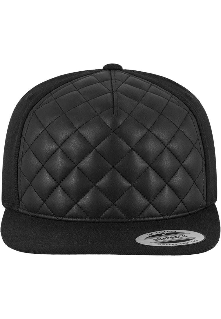 Diamond Quilted Snapback One Size - workoutbrands.com