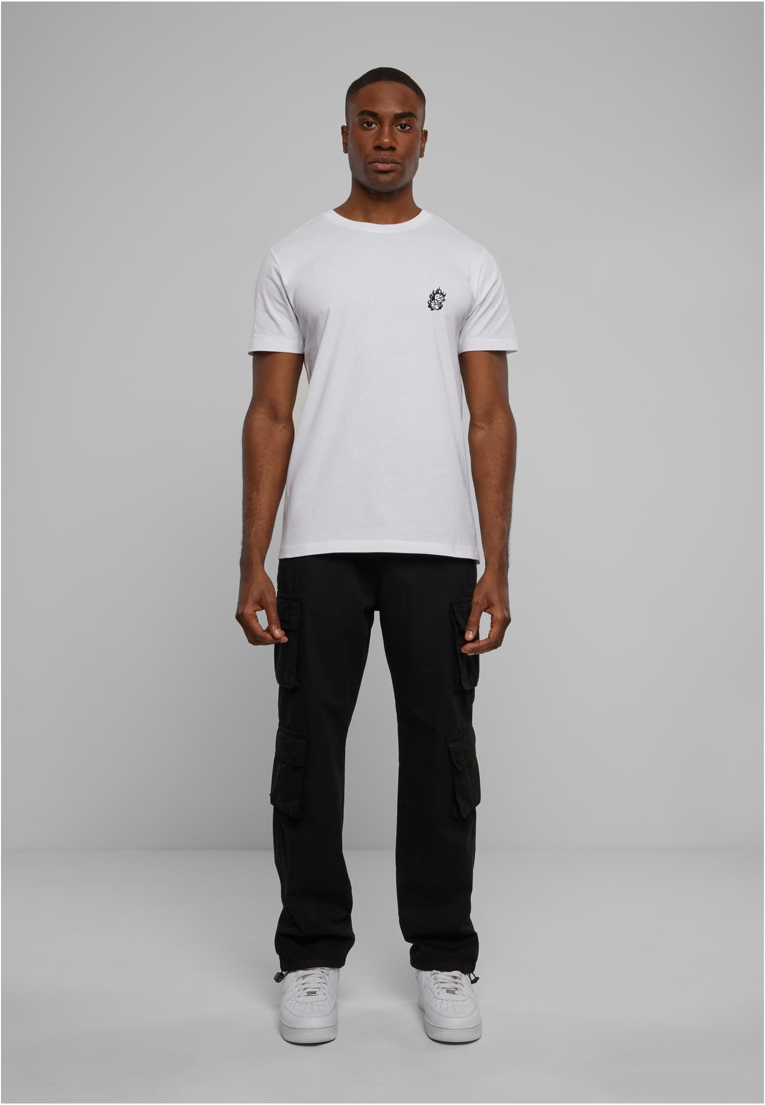 Dice Fire EMB Tee white XXL - workoutbrands.com
