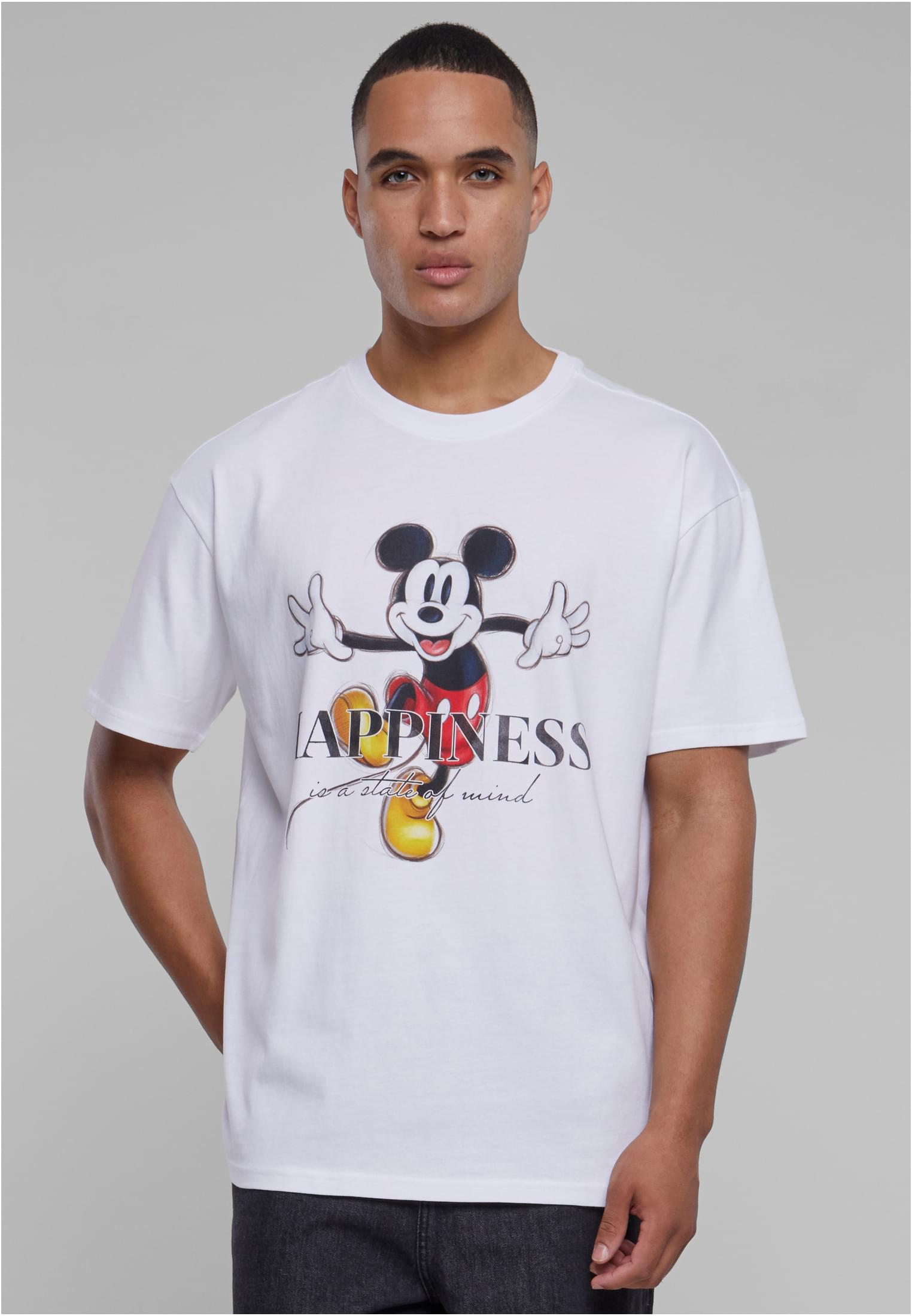 Disney 100 Mickey Happiness Oversize Tee white XXL - workoutbrands.com