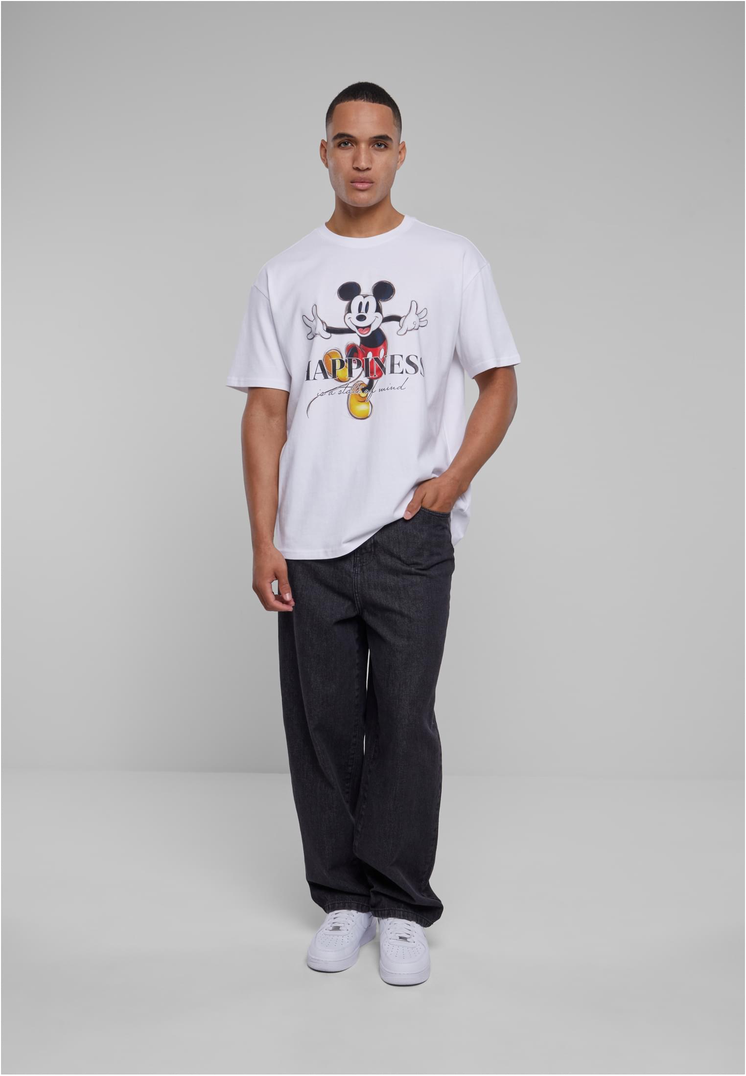 Disney 100 Mickey Happiness Oversize Tee white XXL - workoutbrands.com
