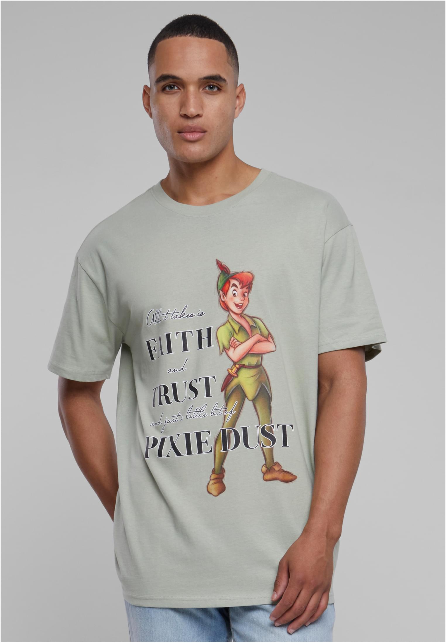 Disney 100 Peter Pan Faith and Trust Oversize Tee softsalvia XXL - workoutbrands.com