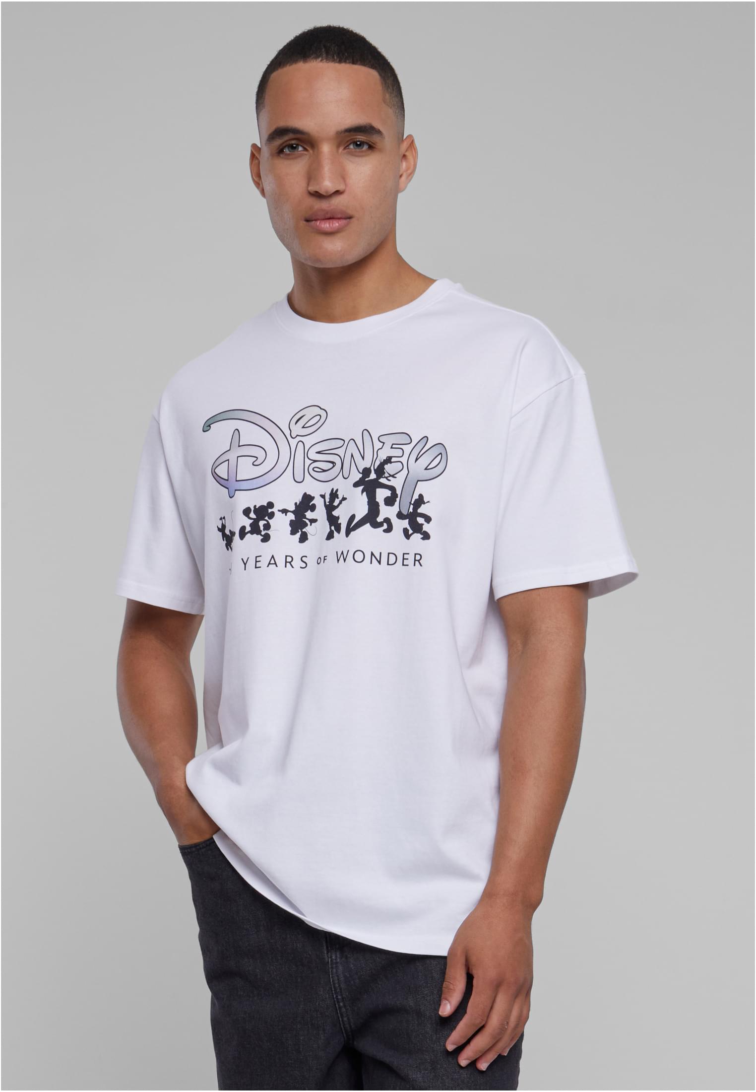 Disney 100 Years of Wonder Logo Oversize Tee white XXL - workoutbrands.com