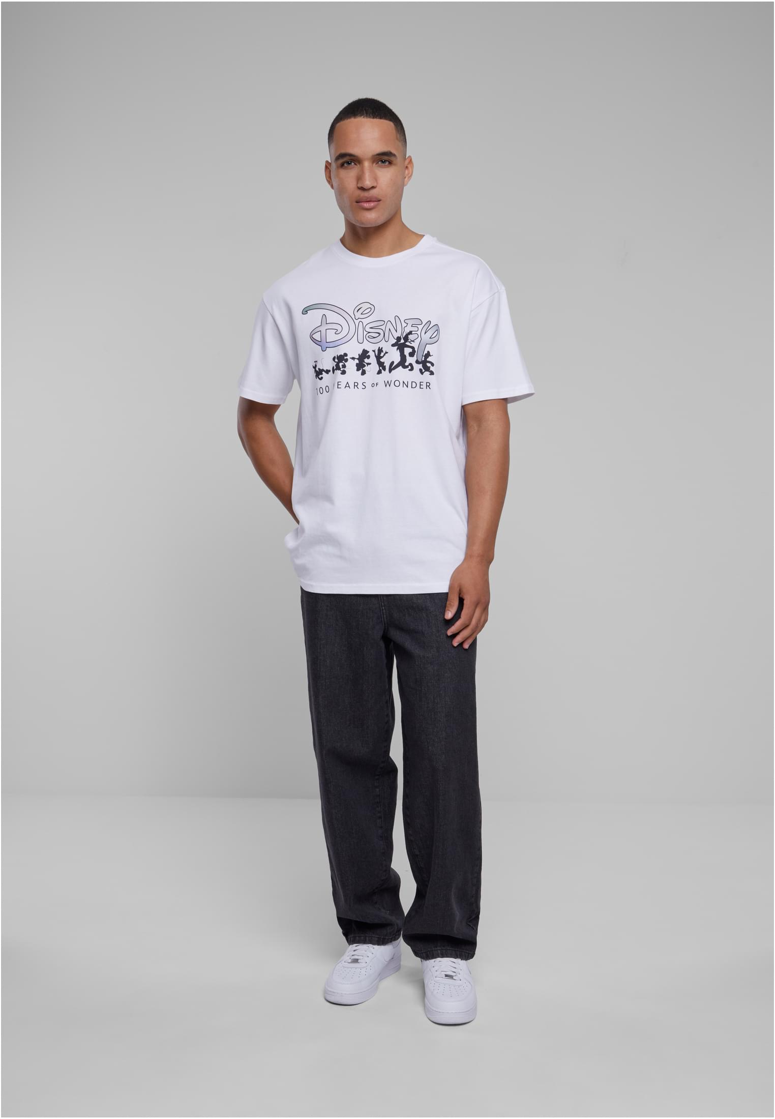 Disney 100 Years of Wonder Logo Oversize Tee white XXL - workoutbrands.com